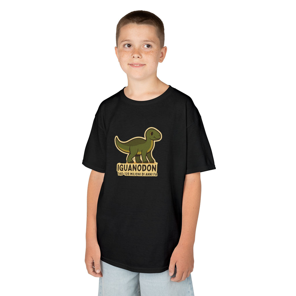 T-shirt Bambino Originale "Dino Iguanodon" | Maglietta Cotone Morbido