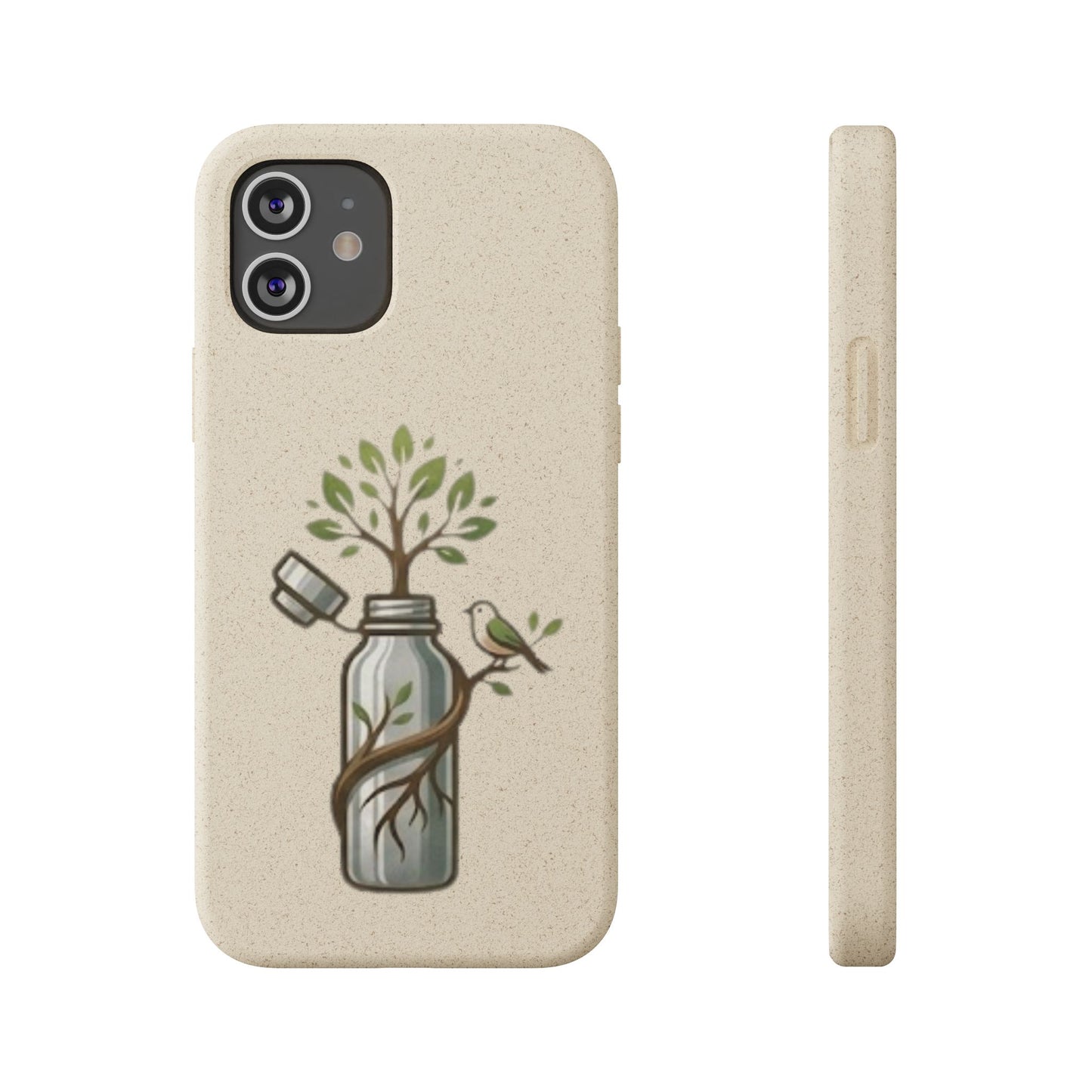 Cover Bio Originale "Rinascita Naturale" - Custodia MagSafe in Bambù & PLA