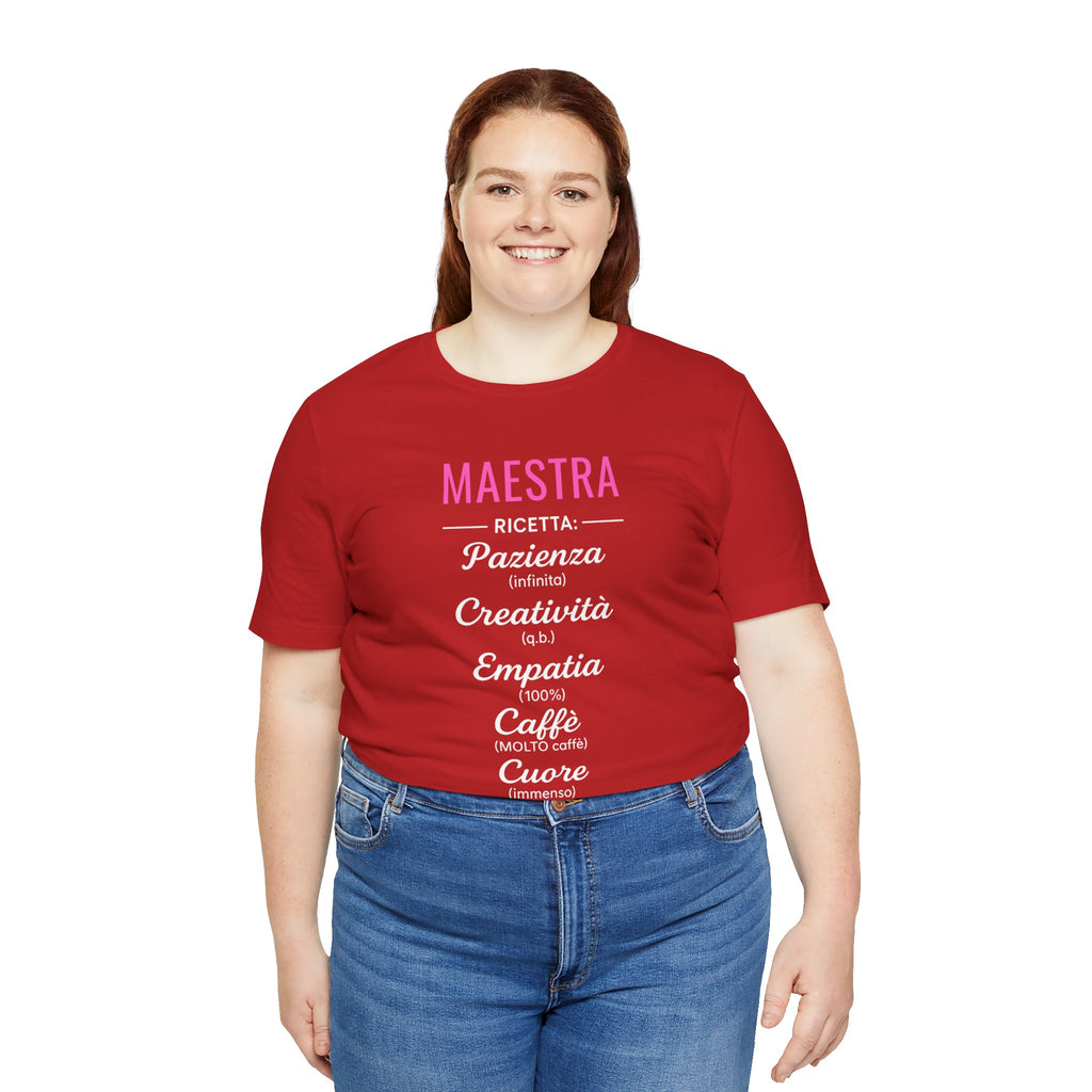 T-shirt Maestra Originale "La Ricetta"