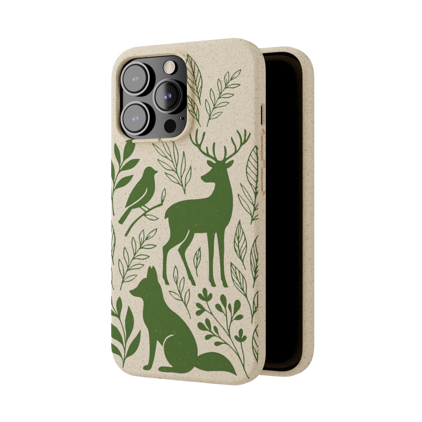 Cover Bio Originale "Animali del Bosco" - Custodia Eco in Bambù & PLA