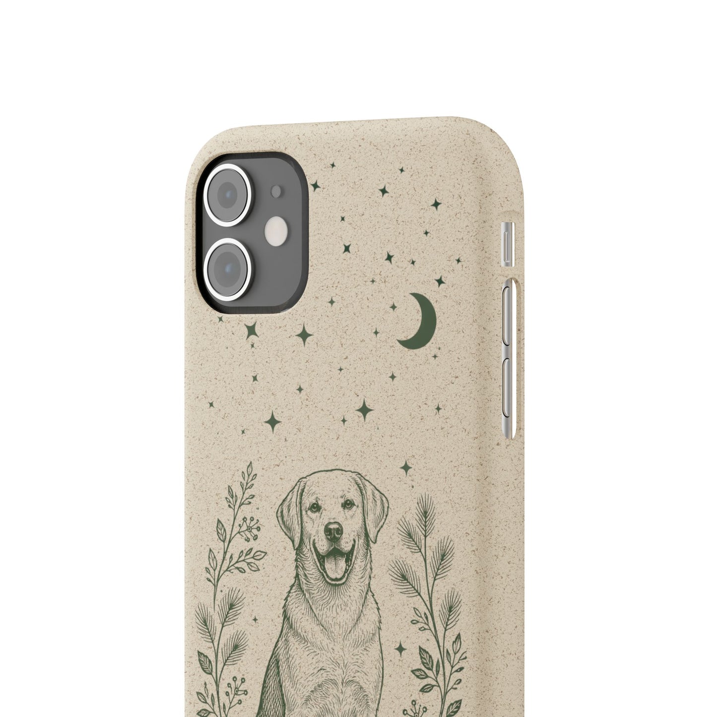 Cover iPhone Biodegradabile Labrador  – Custodia Eco in Fibra di Bambù