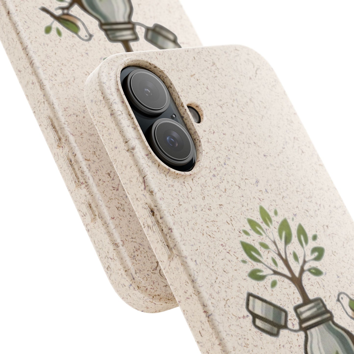 Cover Bio Originale "Rinascita Naturale" - Custodia MagSafe in Bambù & PLA