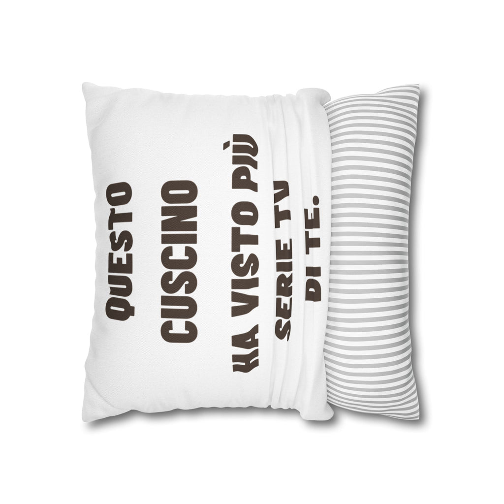 Regalo Originale cuscino,  Serie TV, Cuscino Divertente con Frase, Federa Arredo Divano, Idea Regalo Netflix Lover, Cuscino Ironico, Binge Watching