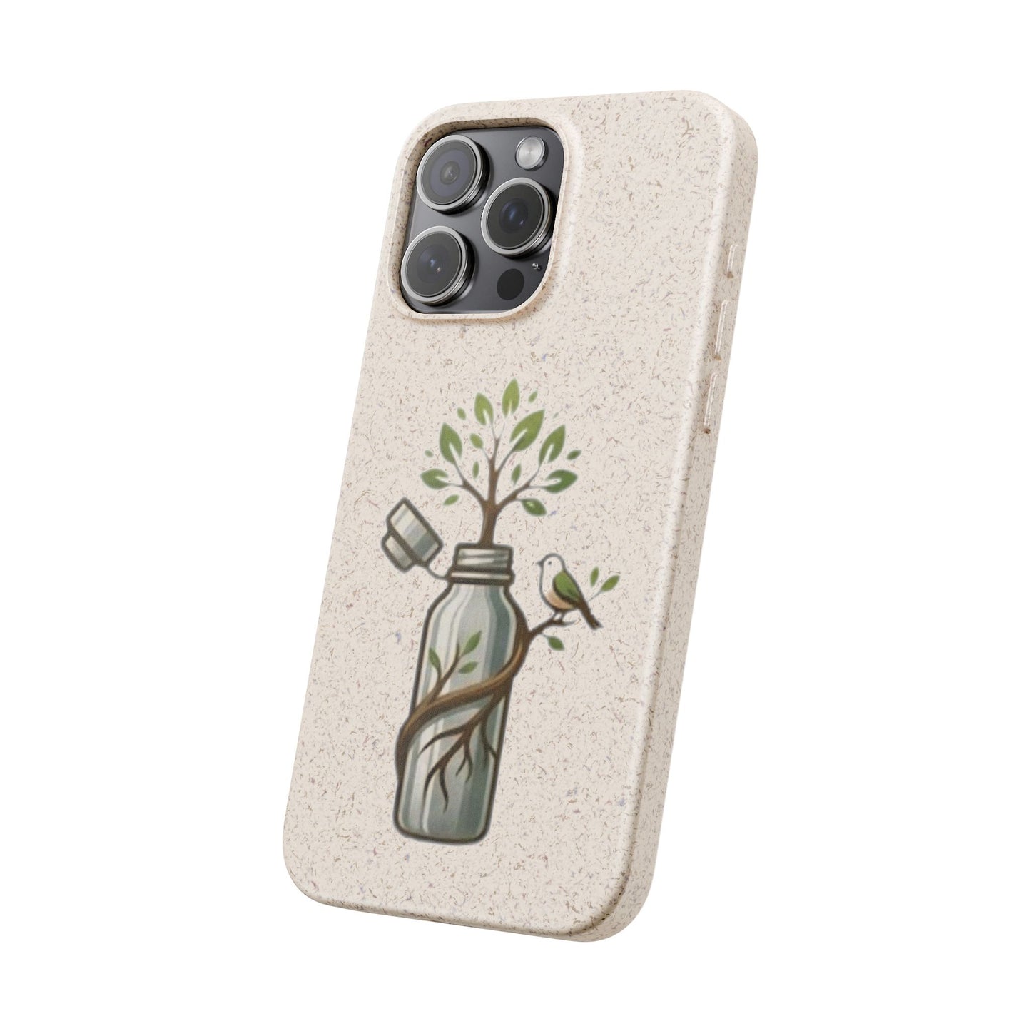 Cover Bio Originale "Rinascita Naturale" - Custodia MagSafe in Bambù & PLA