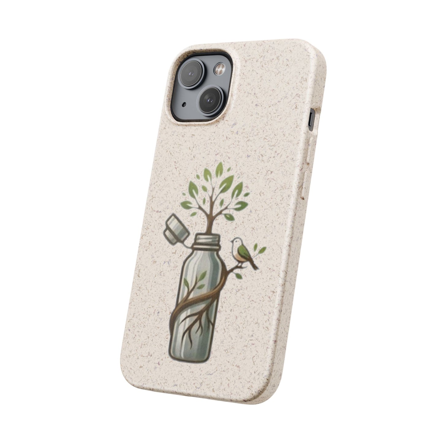 Cover Bio Originale "Rinascita Naturale" - Custodia MagSafe in Bambù & PLA