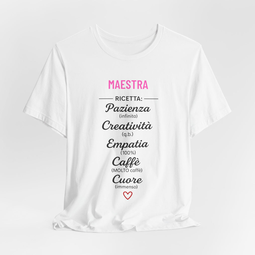 T-shirt Maestra Originale "La Ricetta"