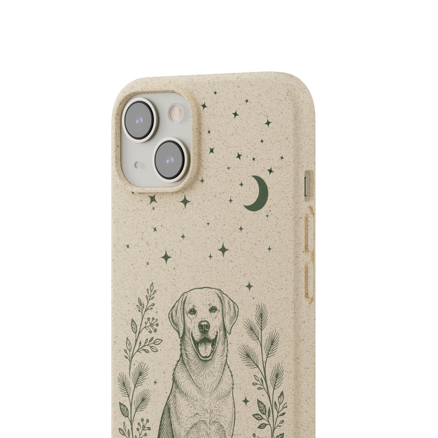 Cover iPhone Biodegradabile Labrador  – Custodia Eco in Fibra di Bambù