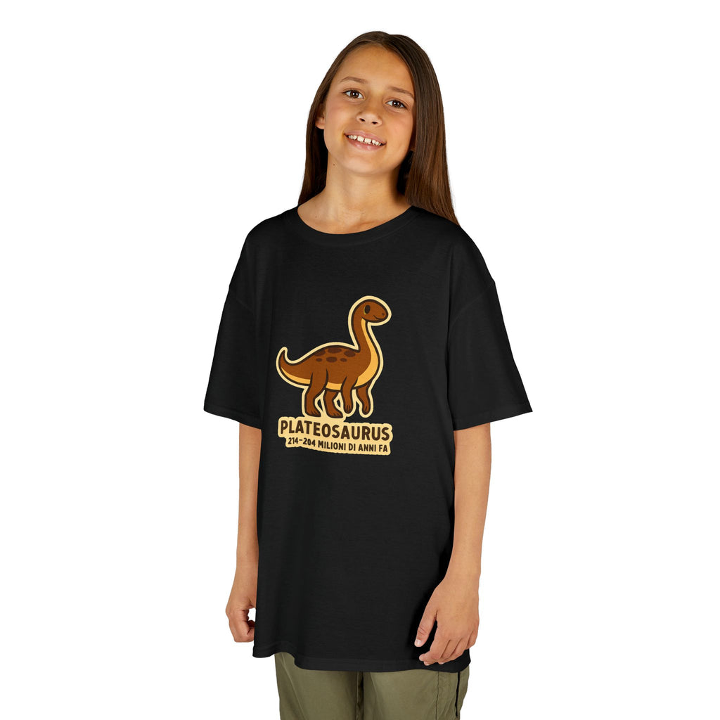 T-shirt Bambino Originale "Dino Plateosaurus" | Maglietta Cotone Morbido