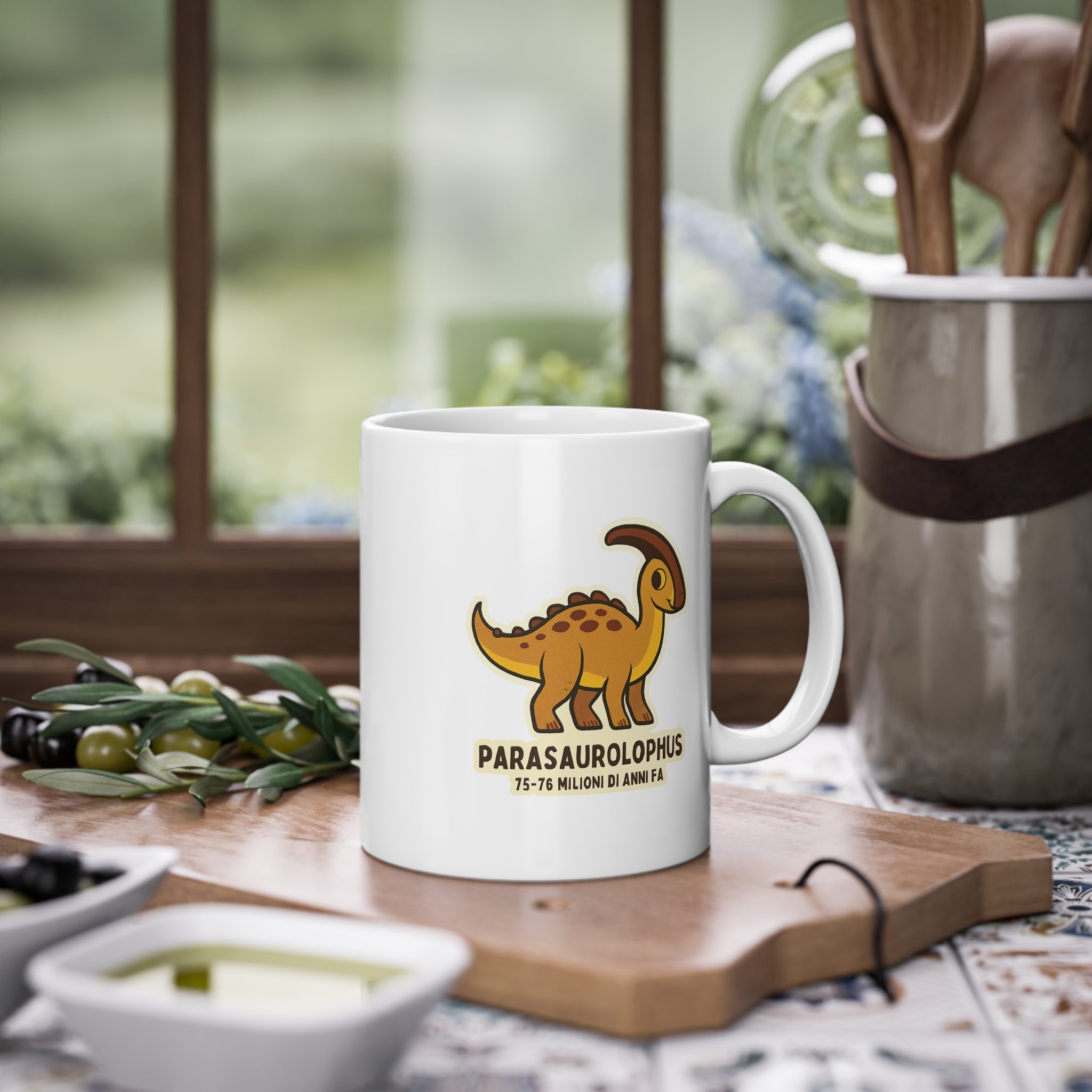 Tazza Bambino Originale "Dino Parasaurolophus" | Mug Ceramica