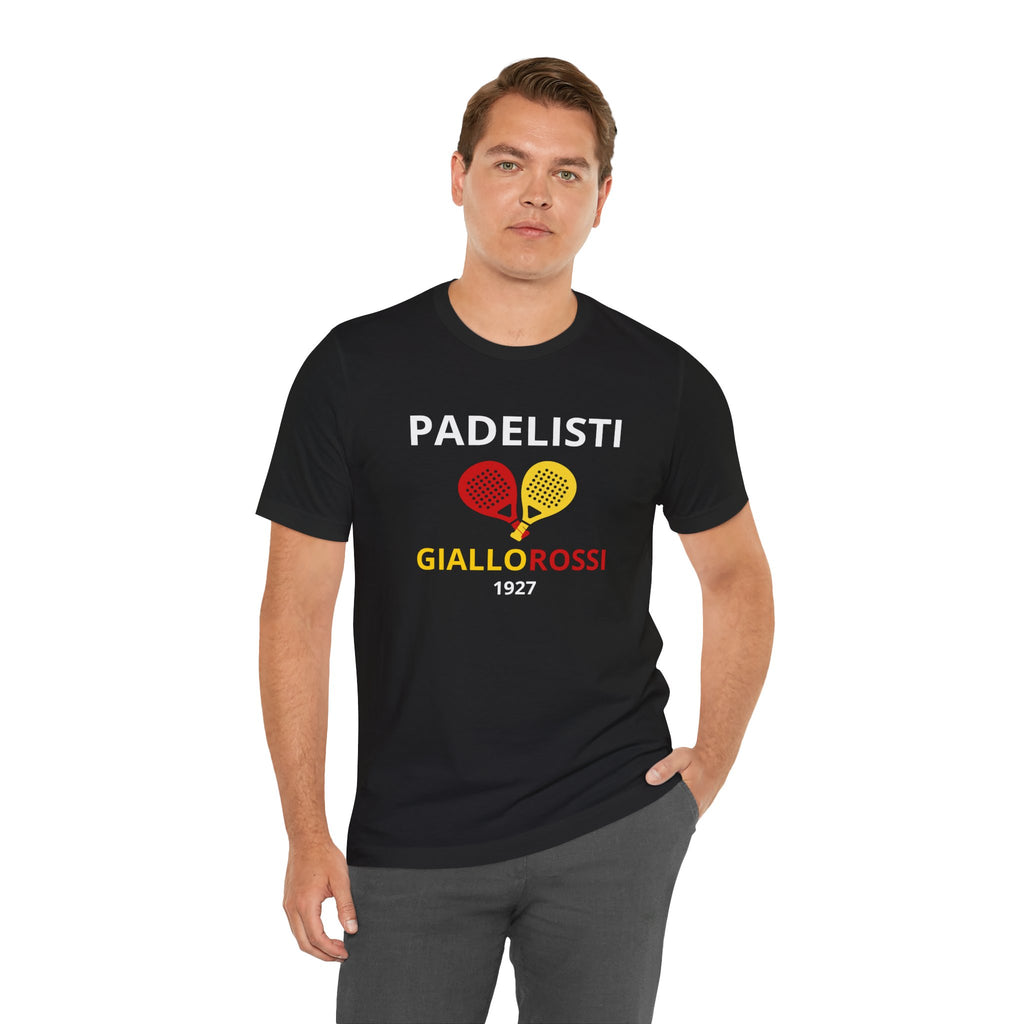 T-shirt Padel Roma Originale "Padelisti Giallorossi" | Idea Regalo Uomo Donna