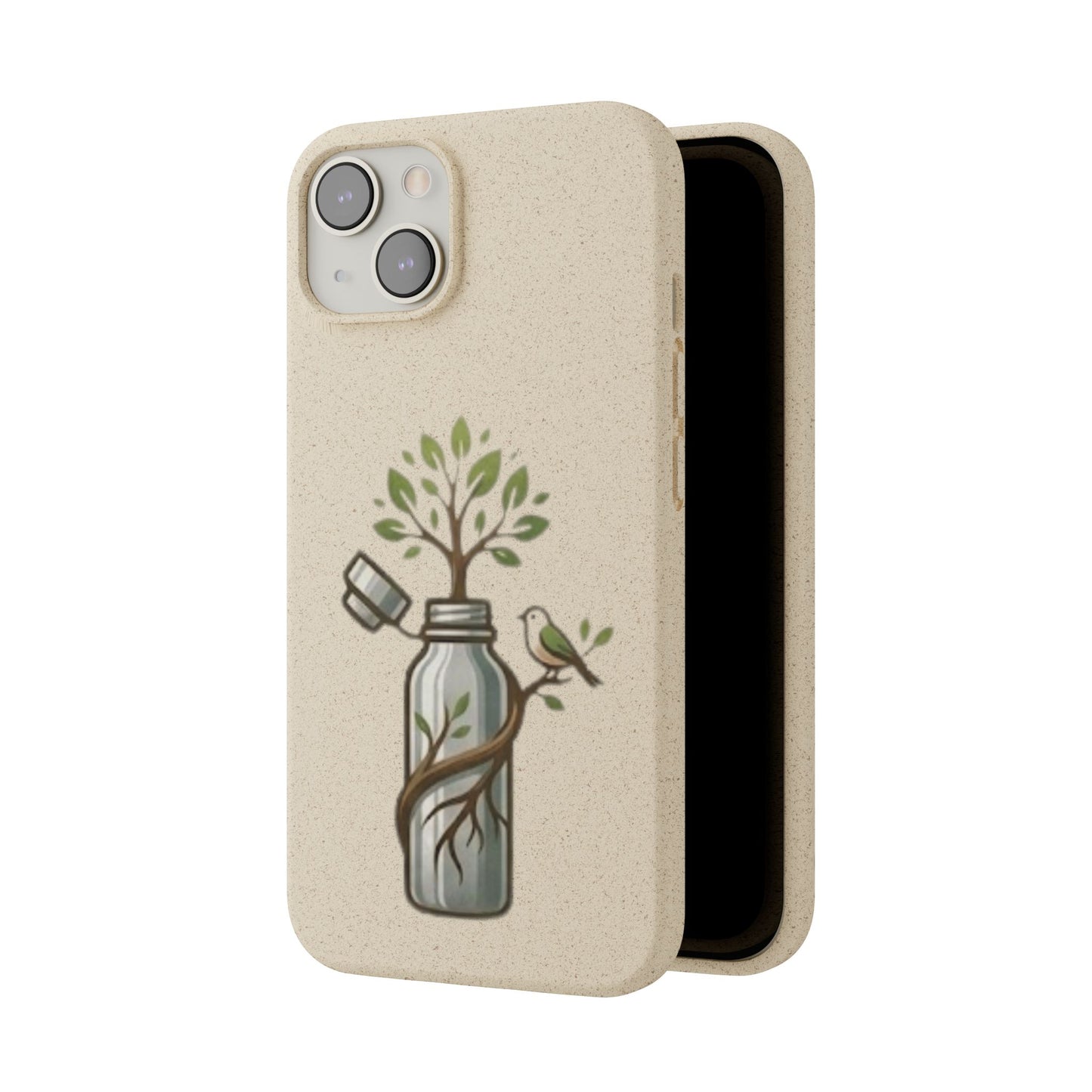 Cover Bio Originale "Rinascita Naturale" - Custodia MagSafe in Bambù & PLA