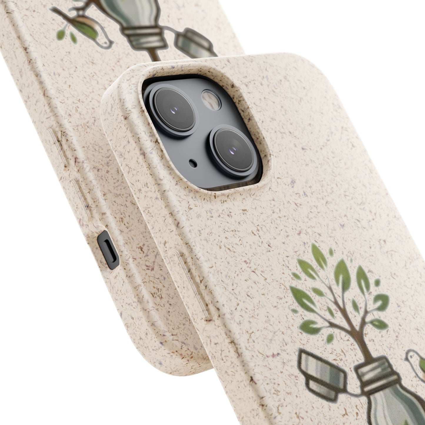 Cover Bio Originale "Rinascita Naturale" - Custodia MagSafe in Bambù & PLA