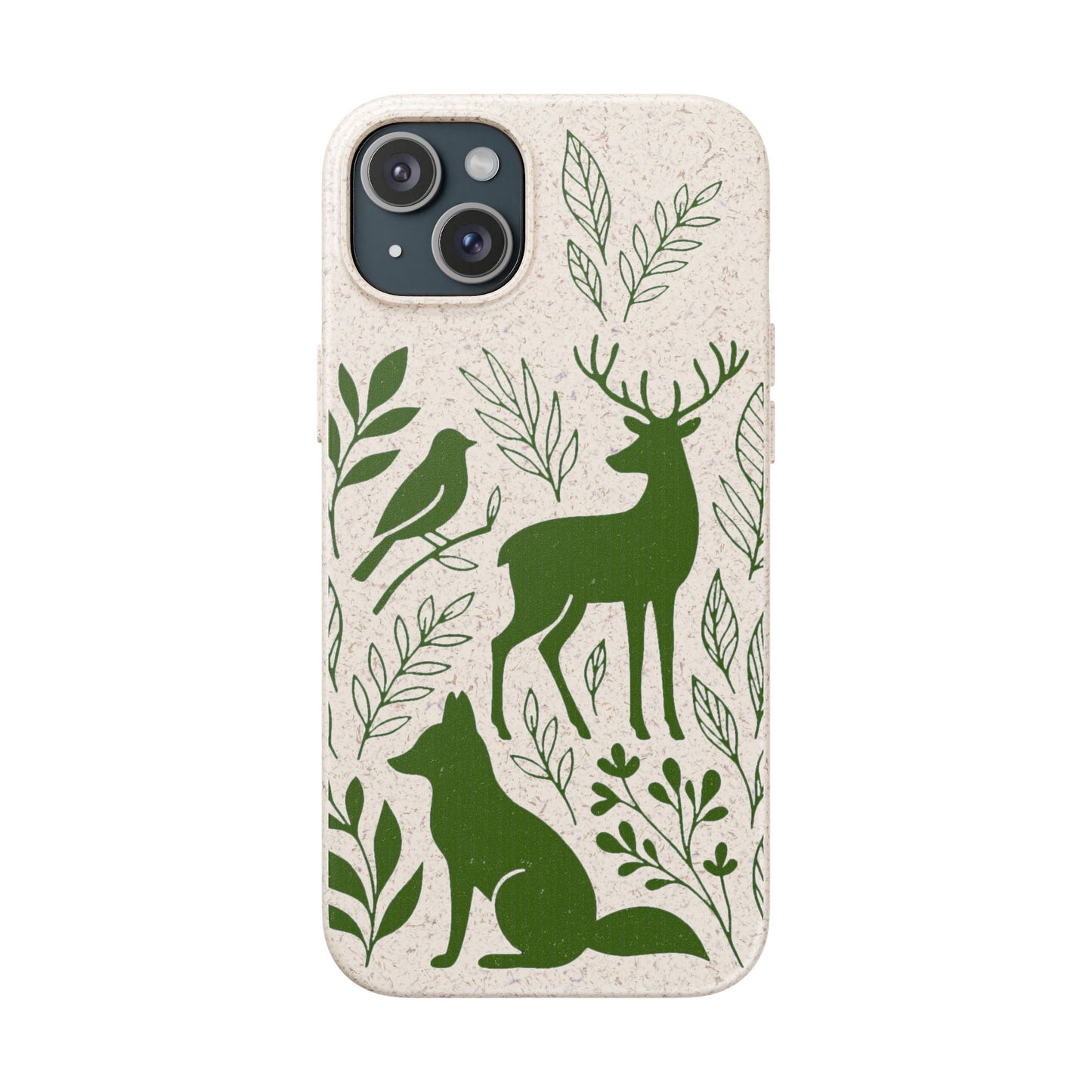 Cover Bio Originale "Animali del Bosco" - Custodia Eco in Bambù & PLA