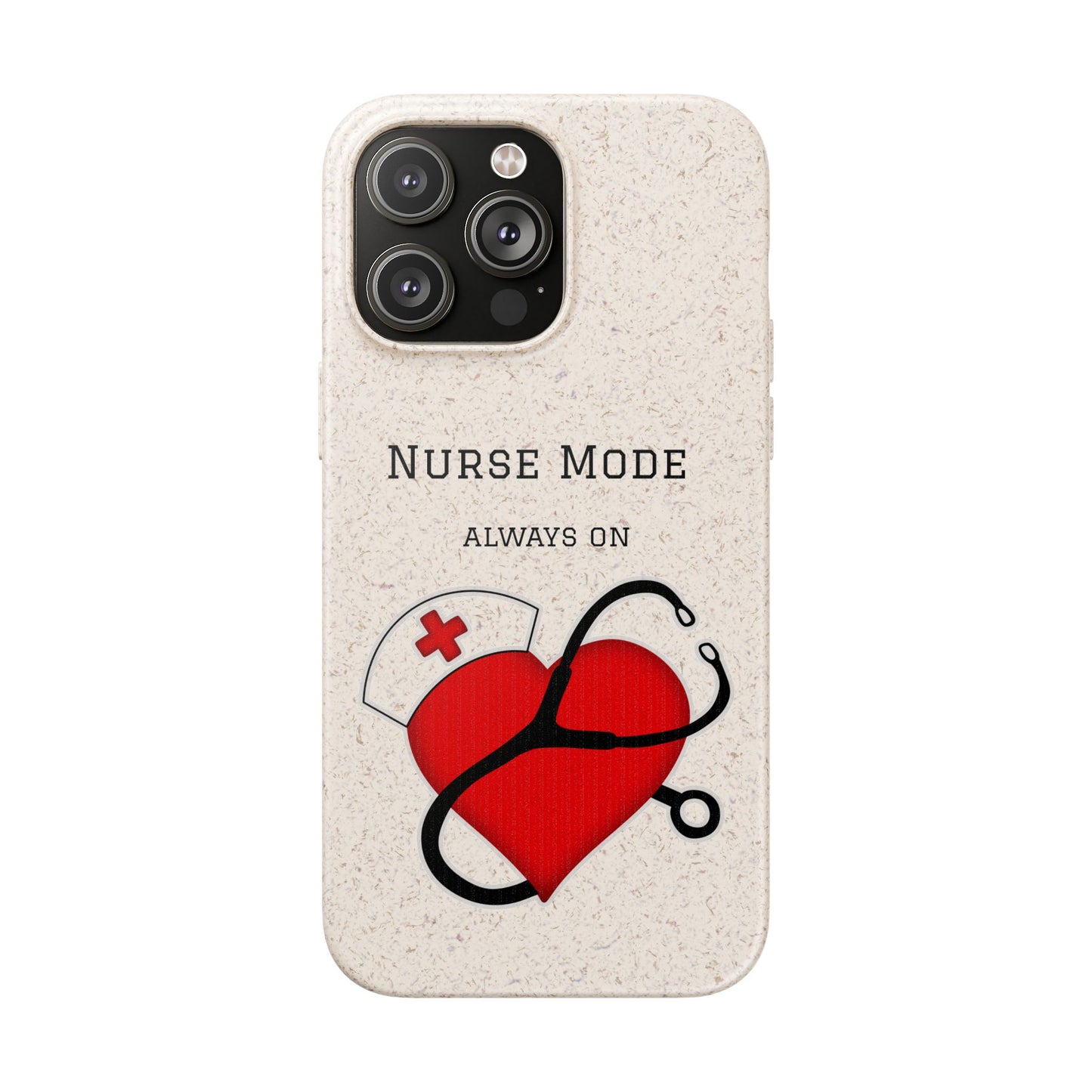 Cover Bio iPhone "Nurse Mode" (Always On) | Custodia Biodegradabile Infermiera & Dottoressa