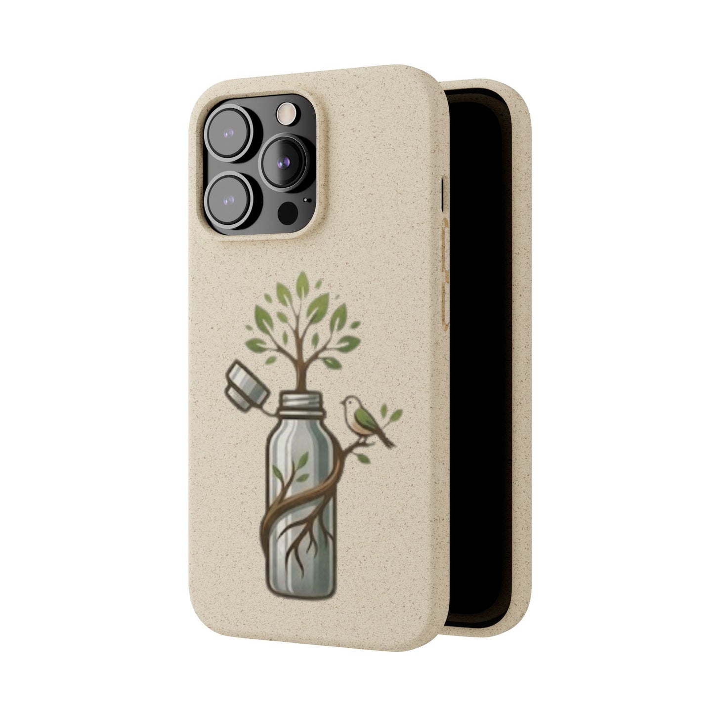 Cover Bio Originale "Rinascita Naturale" - Custodia MagSafe in Bambù & PLA