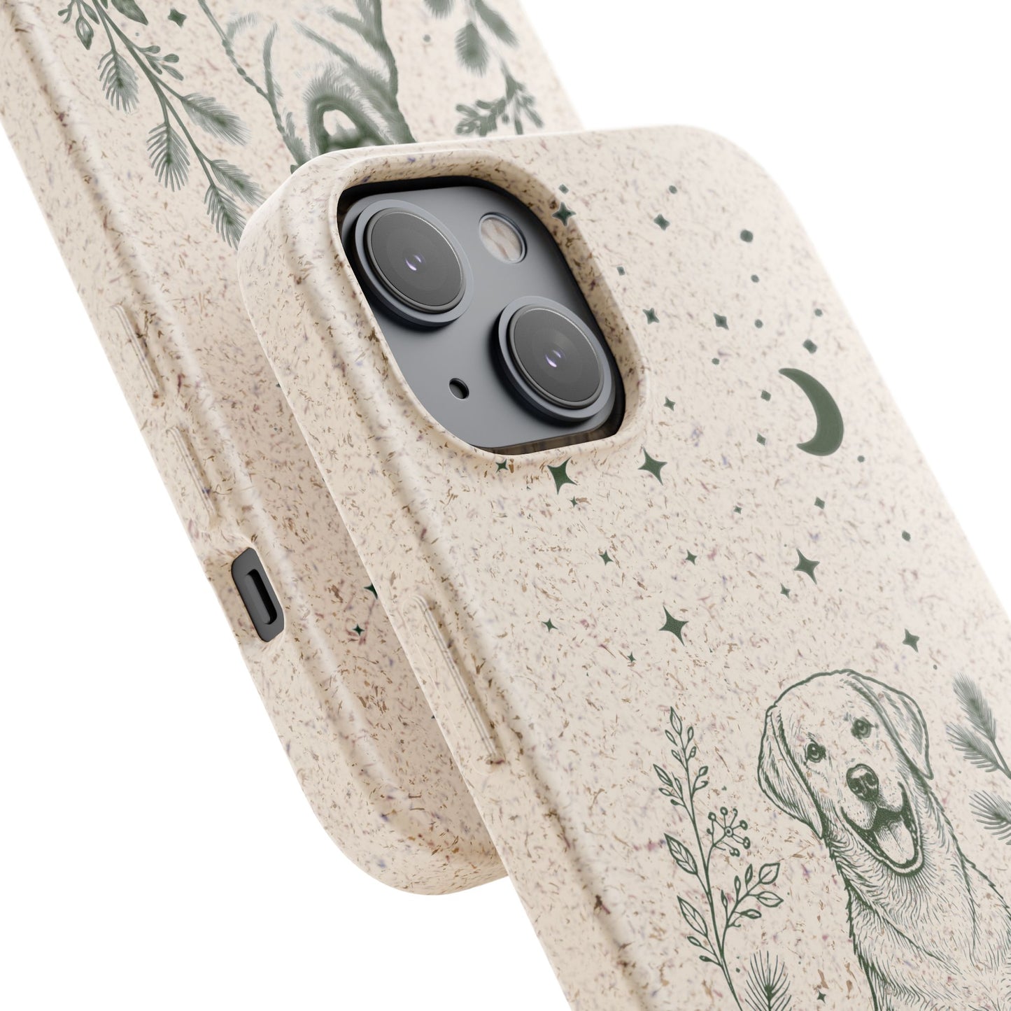 Cover iPhone Biodegradabile Labrador  – Custodia Eco in Fibra di Bambù