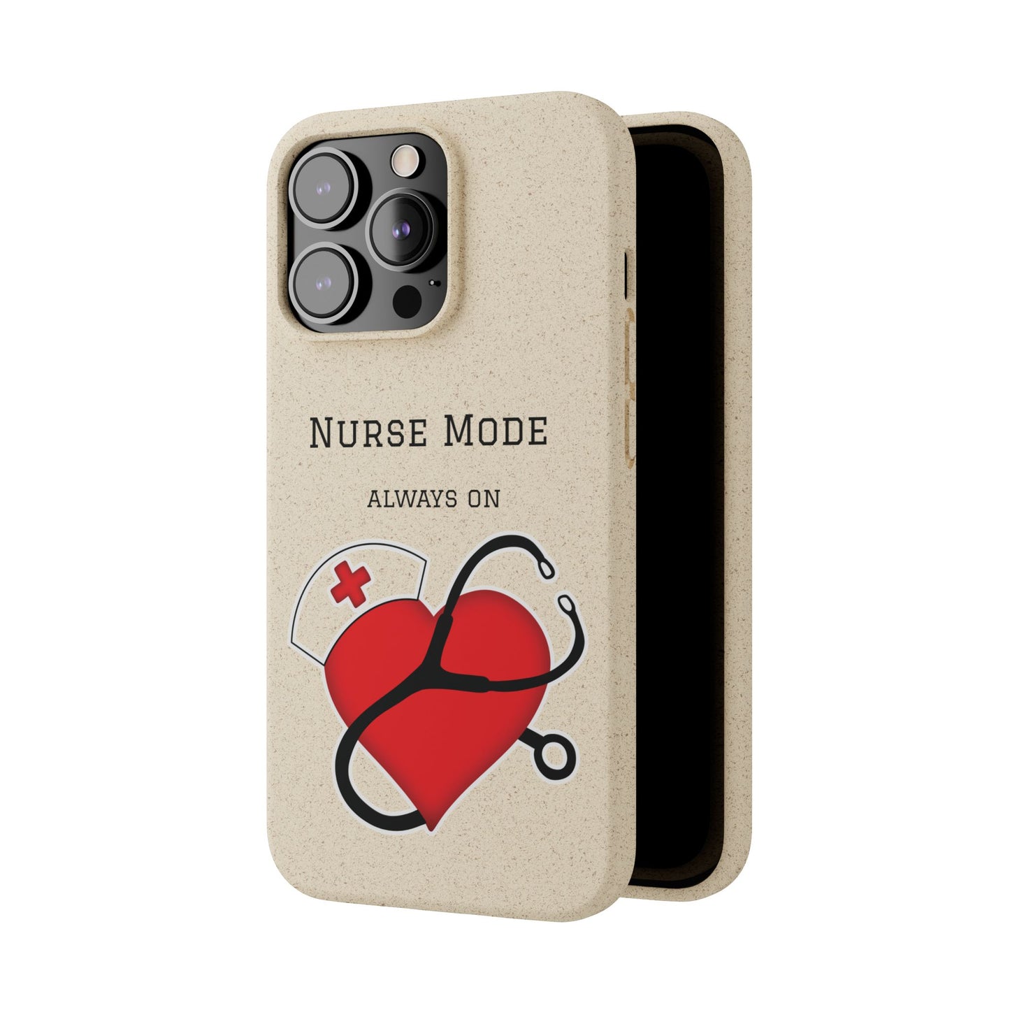 Cover Bio iPhone "Nurse Mode" (Always On) | Custodia Biodegradabile Infermiera & Dottoressa