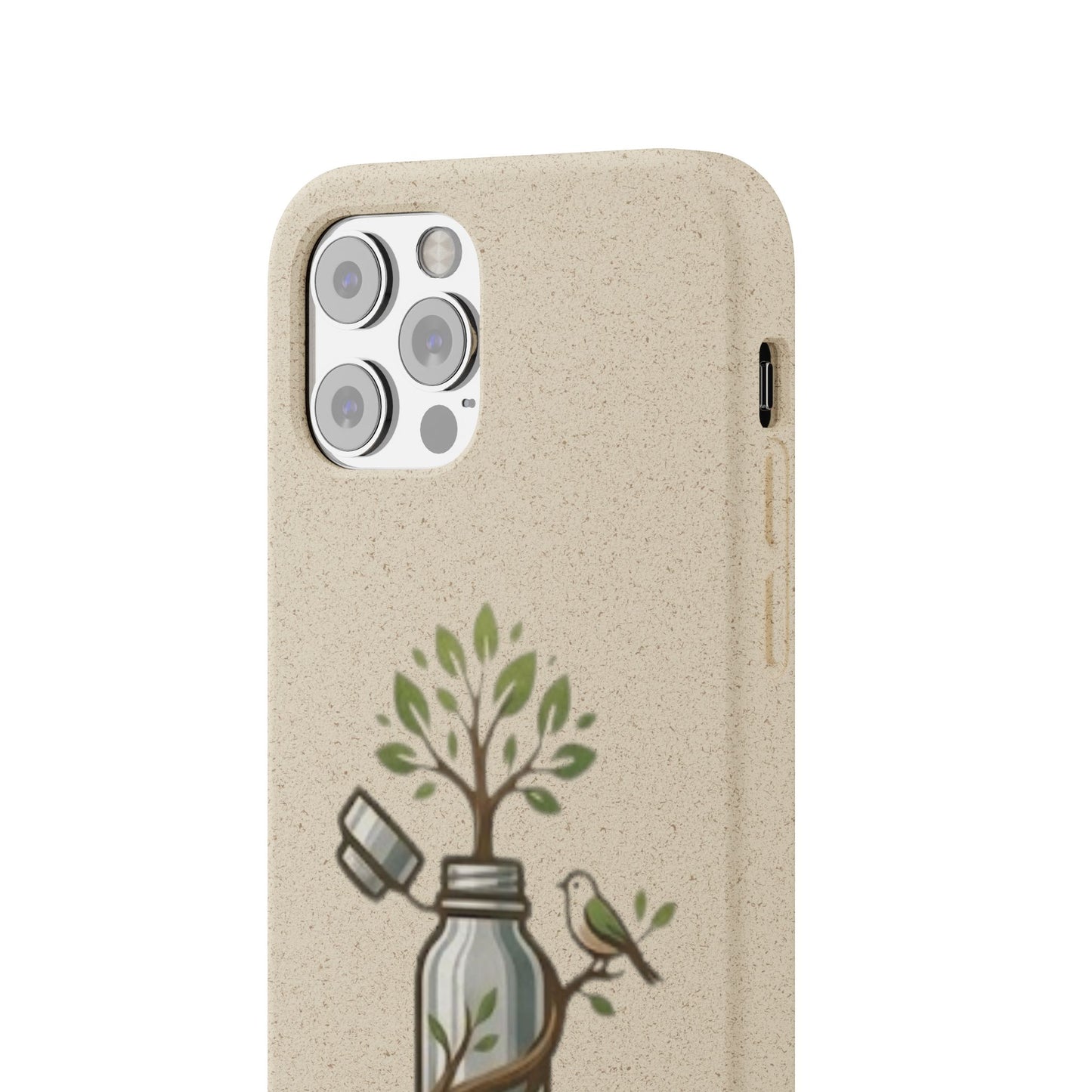 Cover Bio Originale "Rinascita Naturale" - Custodia MagSafe in Bambù & PLA