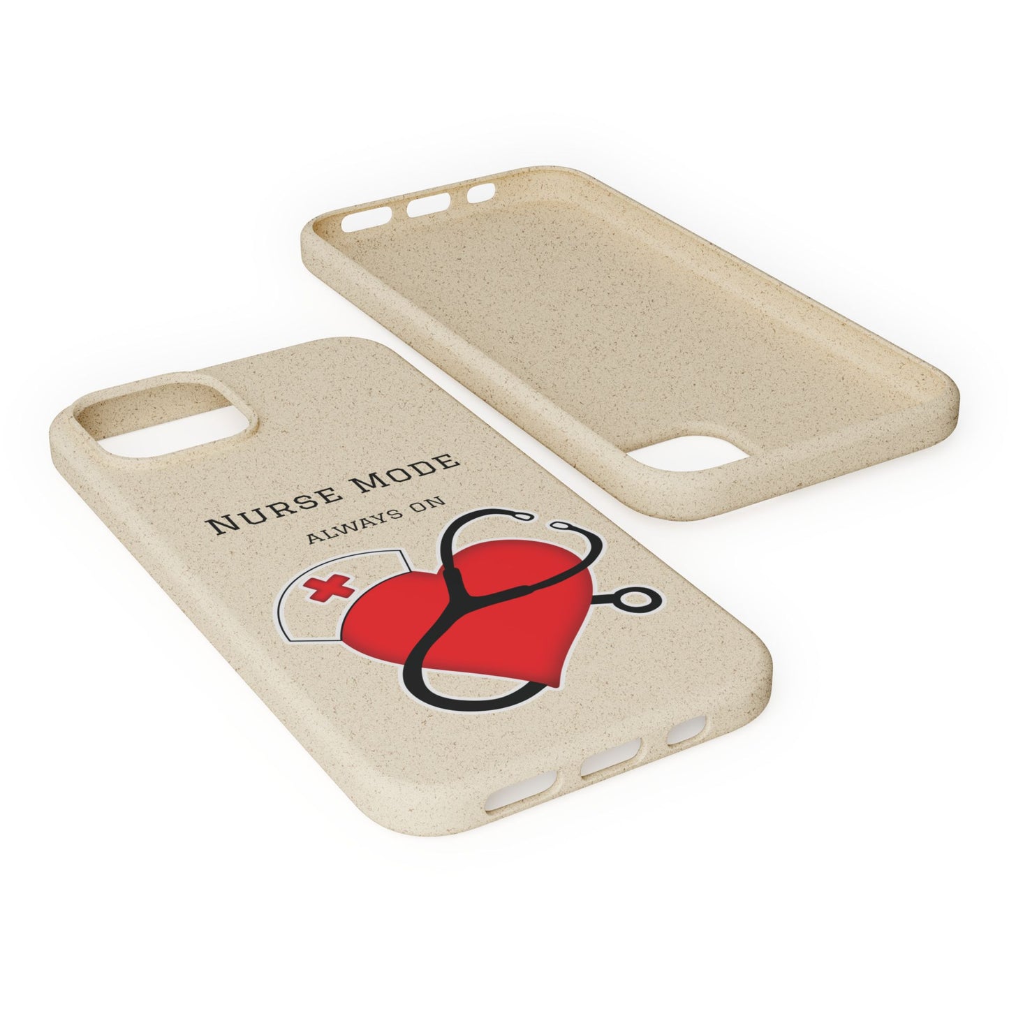 Cover Bio iPhone "Nurse Mode" (Always On) | Custodia Biodegradabile Infermiera & Dottoressa