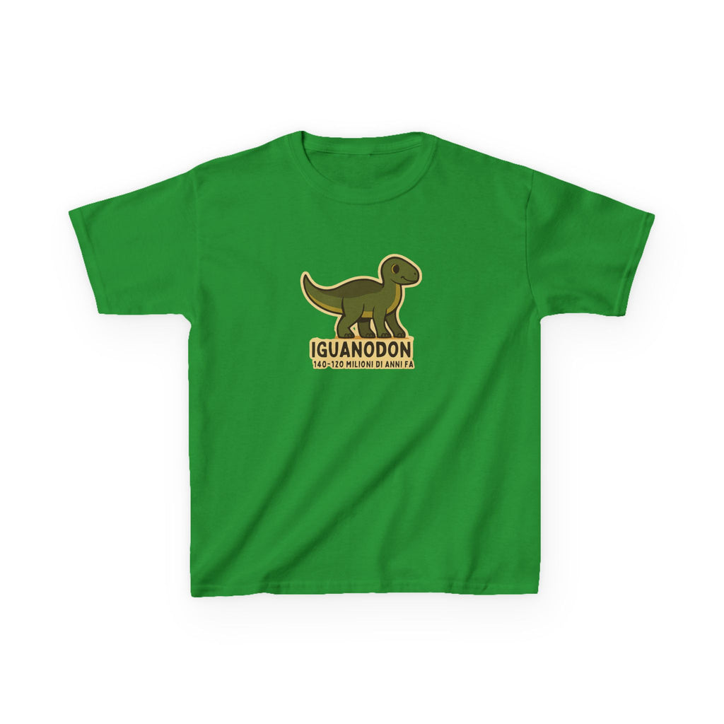 T-shirt Bambino Originale "Dino Iguanodon" | Maglietta Cotone Morbido