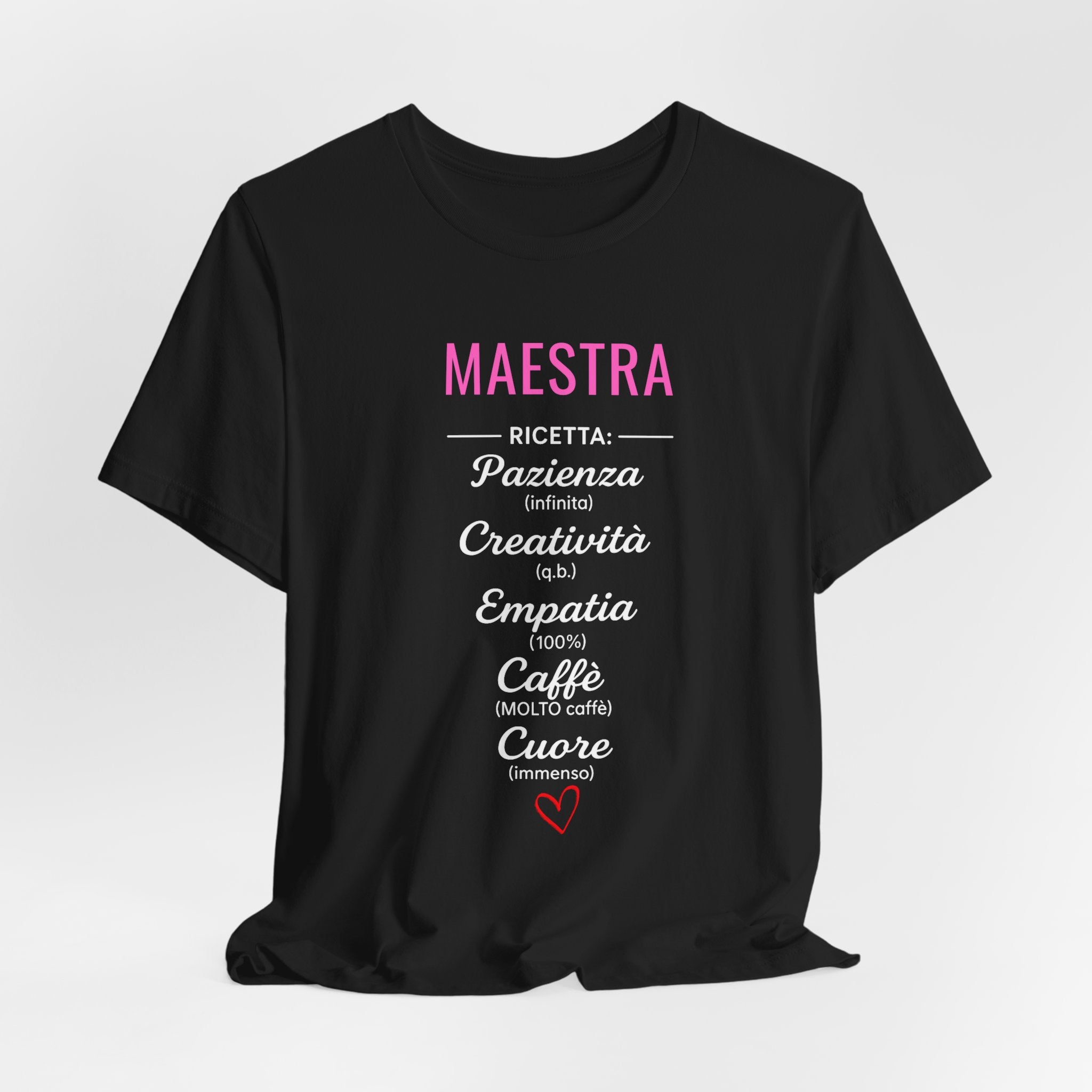 T-shirt Maestra Originale "La Ricetta"