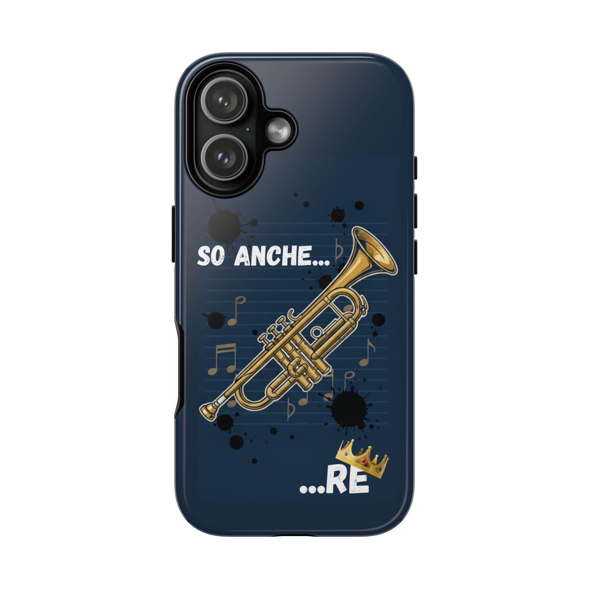 Cover Telefono rigida  Musicista Originale "So Anche... RE" Idea regalo musicisti ironici