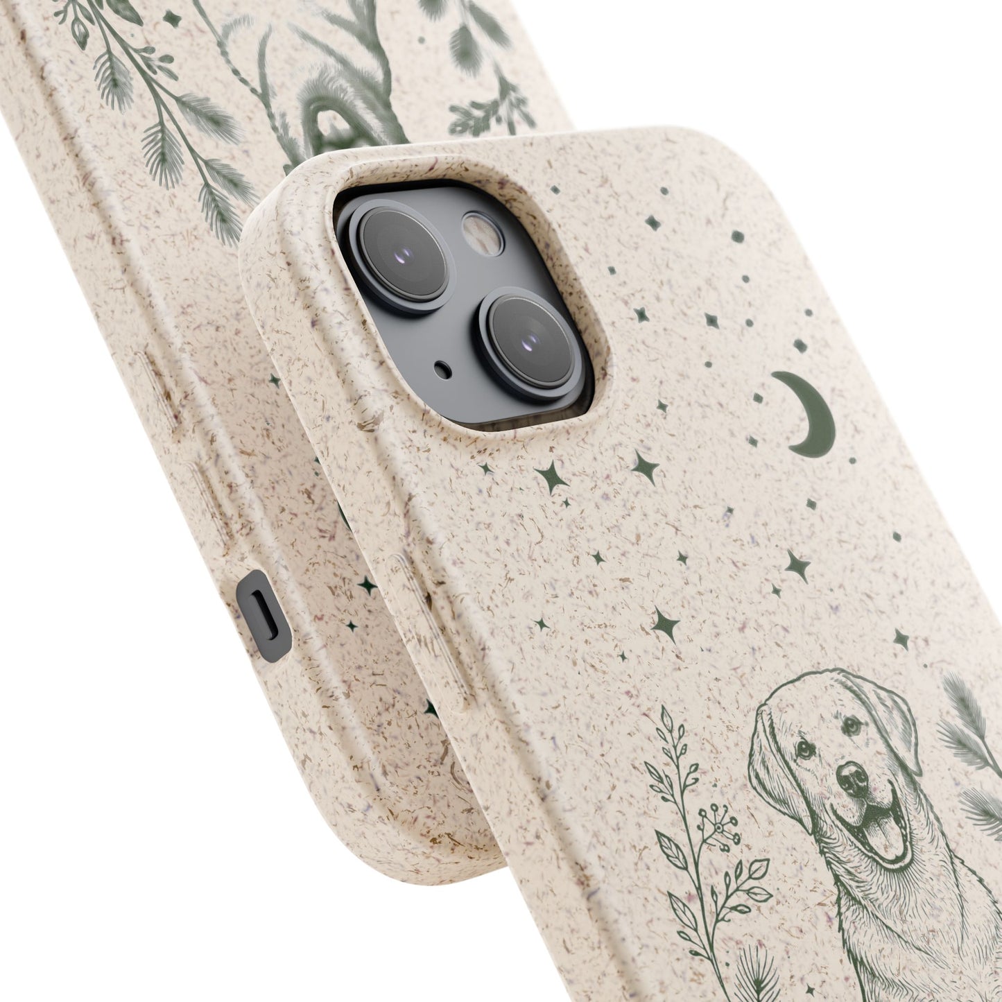 Cover iPhone Biodegradabile Labrador  – Custodia Eco in Fibra di Bambù