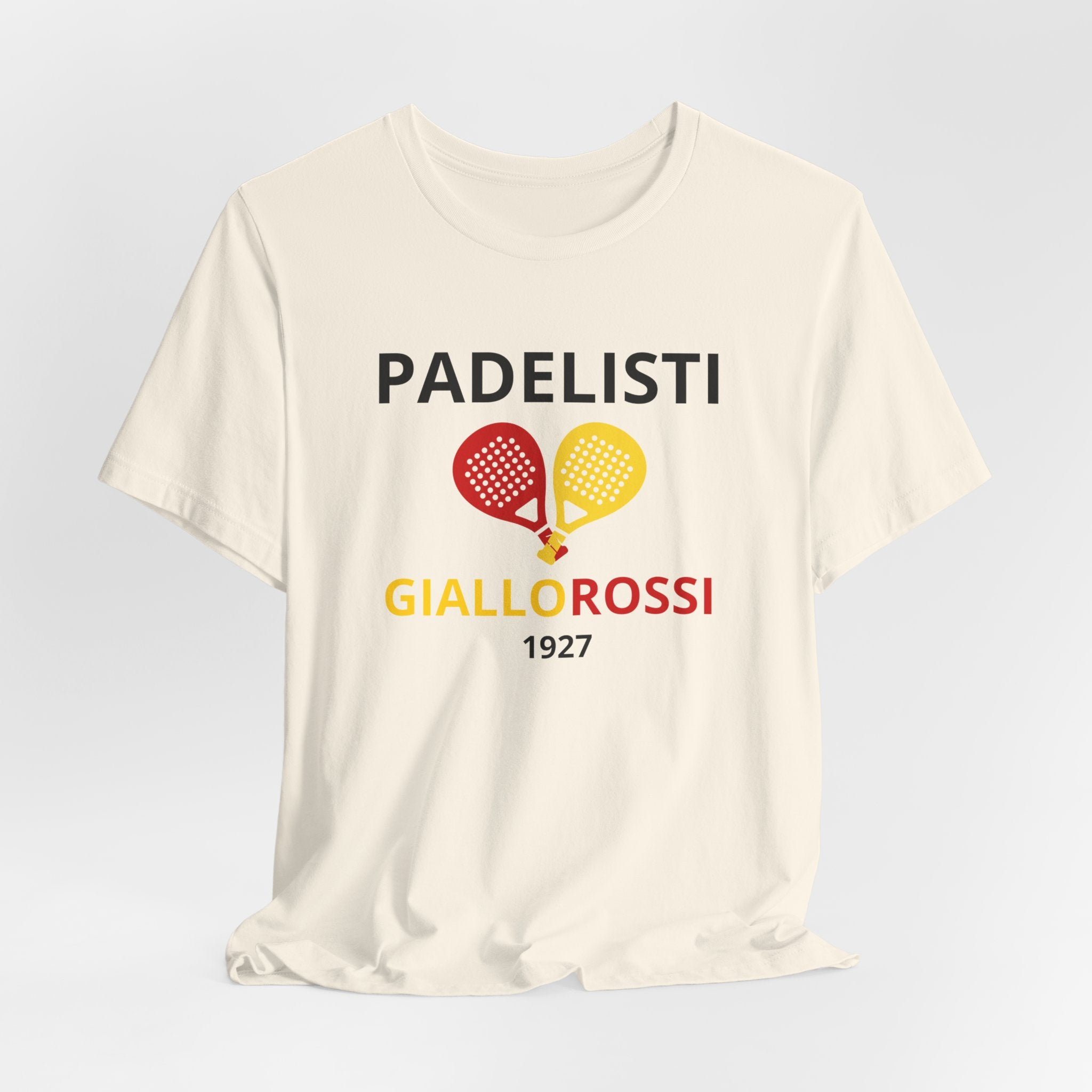 T-shirt Padel Roma Originale "Padelisti Giallorossi" | Idea Regalo Uomo Donna
