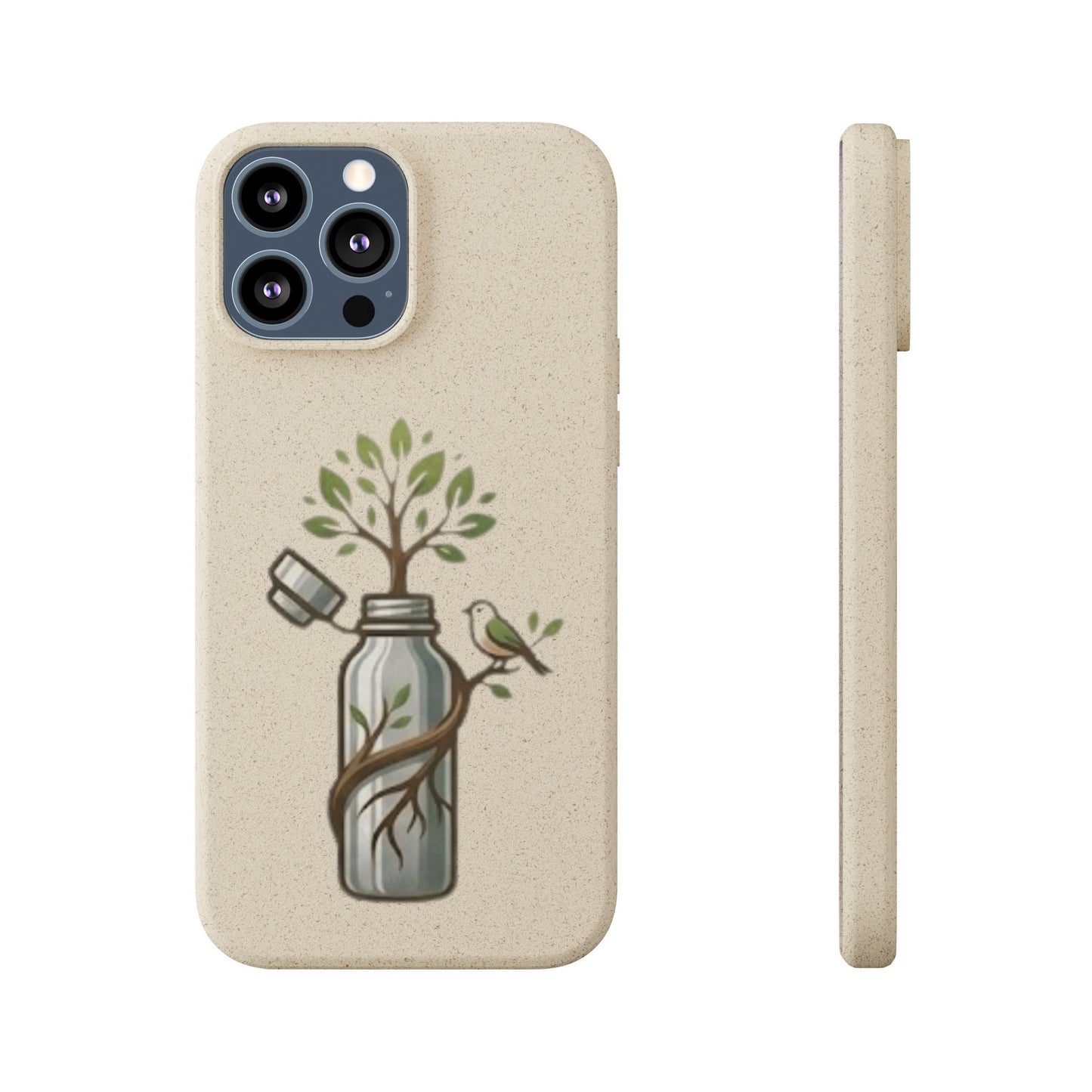 Cover Bio Originale "Rinascita Naturale" - Custodia MagSafe in Bambù & PLA