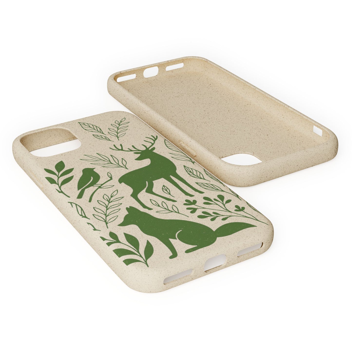 Cover Bio Originale "Animali del Bosco" - Custodia Eco in Bambù & PLA