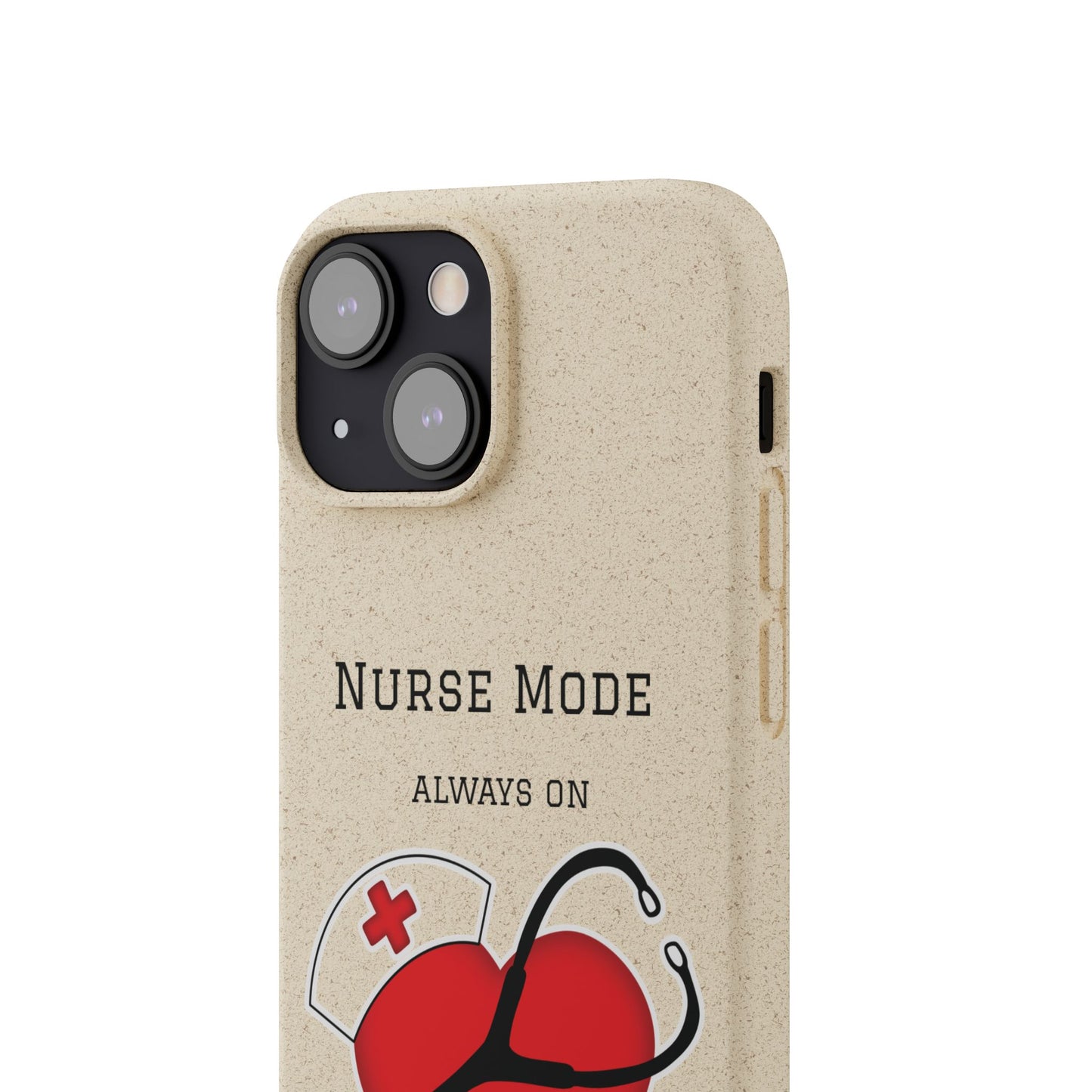 Cover Bio iPhone "Nurse Mode" (Always On) | Custodia Biodegradabile Infermiera & Dottoressa