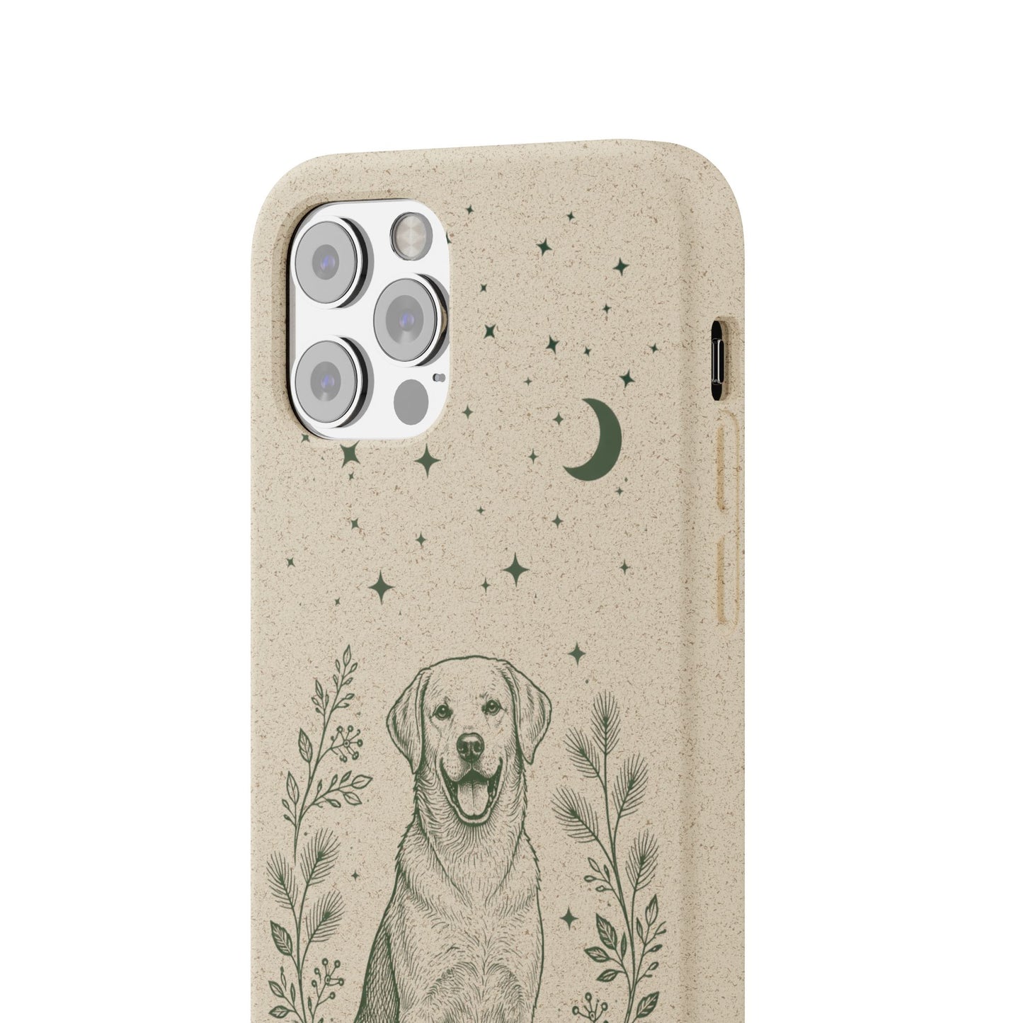 Cover iPhone Biodegradabile Labrador  – Custodia Eco in Fibra di Bambù