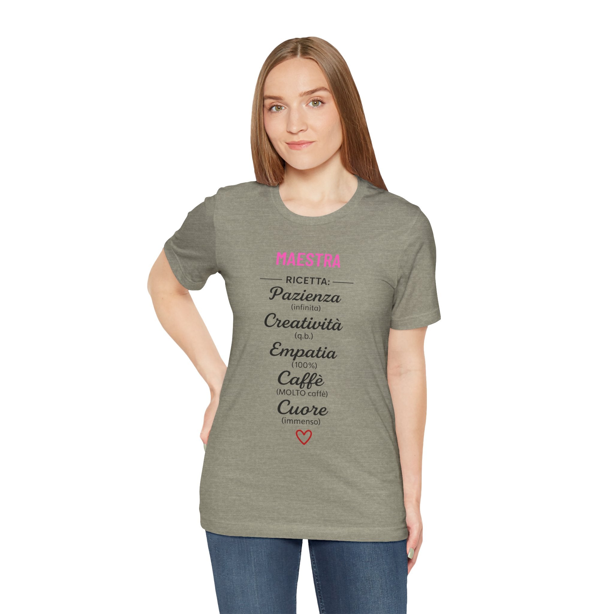 T-shirt Maestra Originale "La Ricetta"