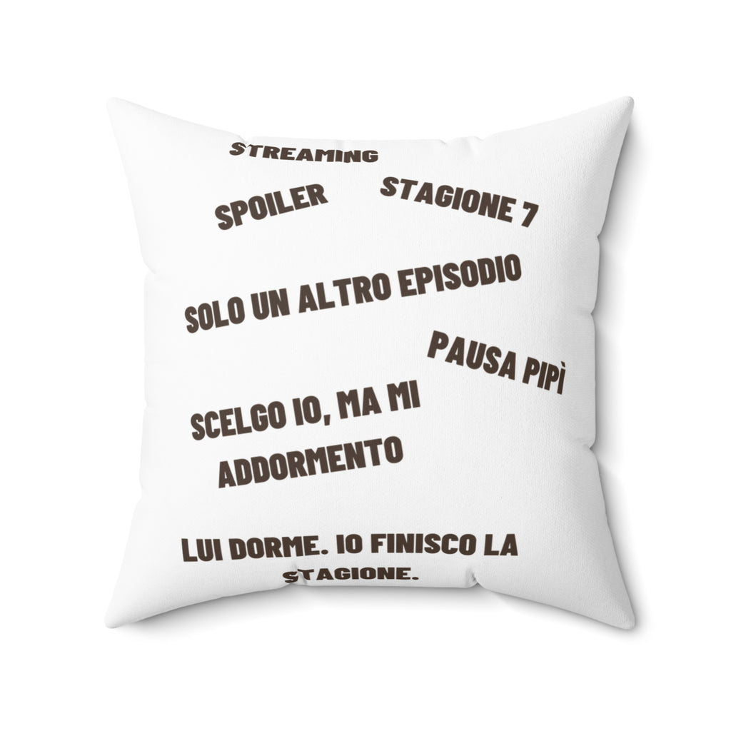 Regalo Originale cuscino,  Serie TV, Cuscino Divertente con Frase, Arredo Divano, Idea Regalo Netflix Lover, Cuscino Ironico, Binge Watching