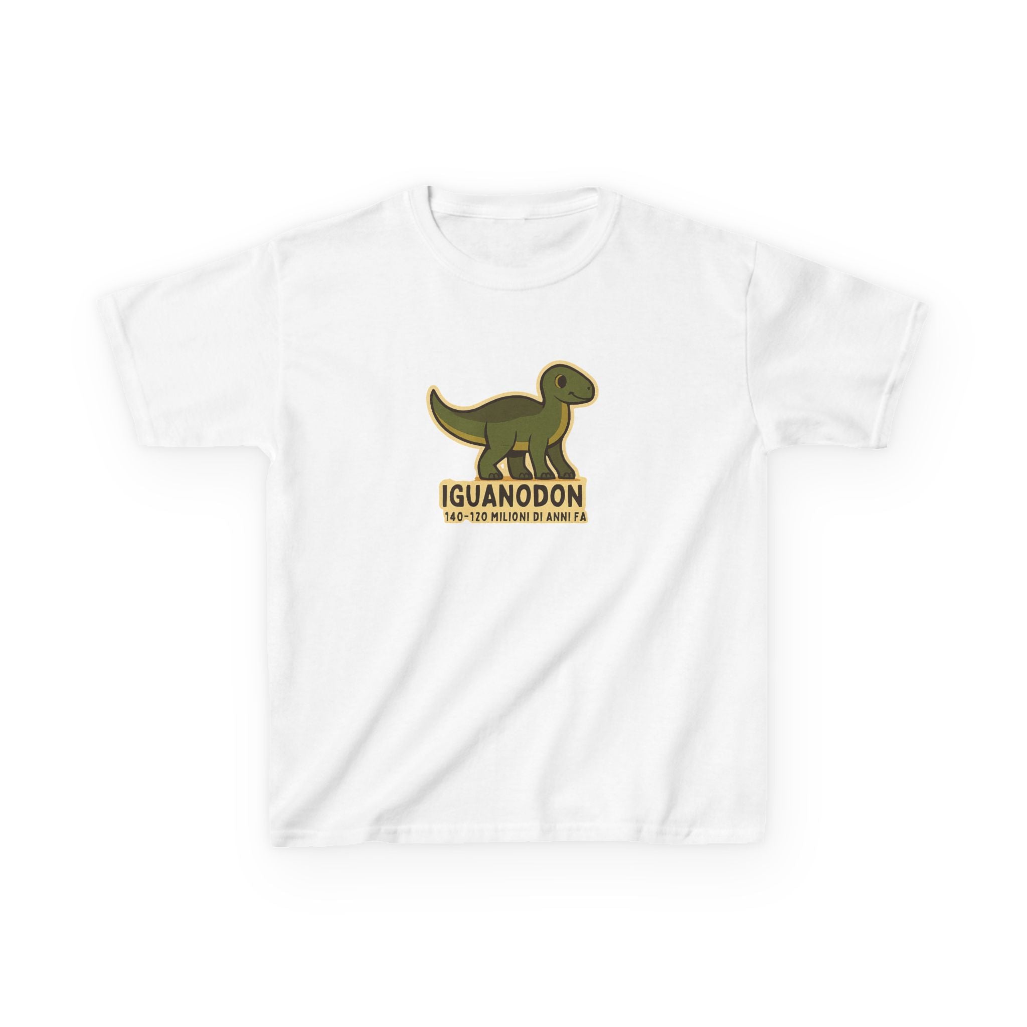 T-shirt Bambino Originale "Dino Iguanodon" | Maglietta Cotone Morbido