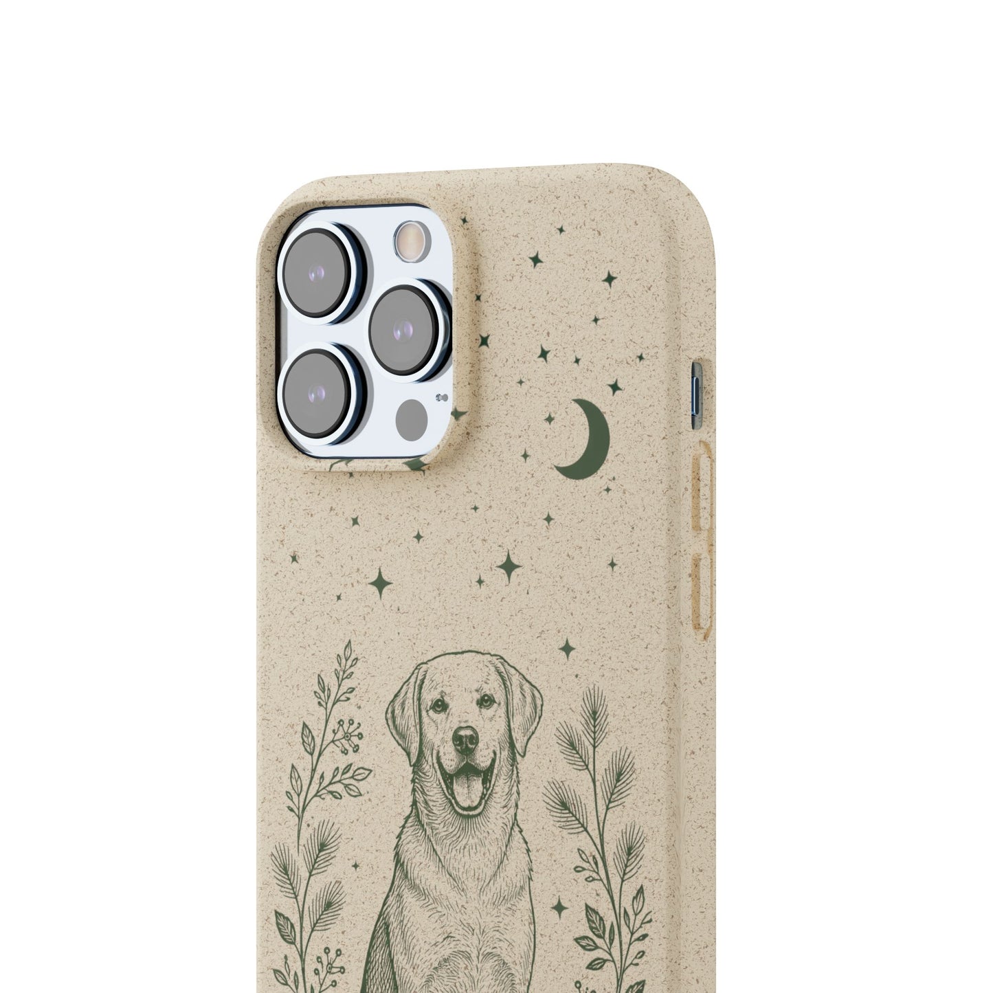 Cover iPhone Biodegradabile Labrador  – Custodia Eco in Fibra di Bambù