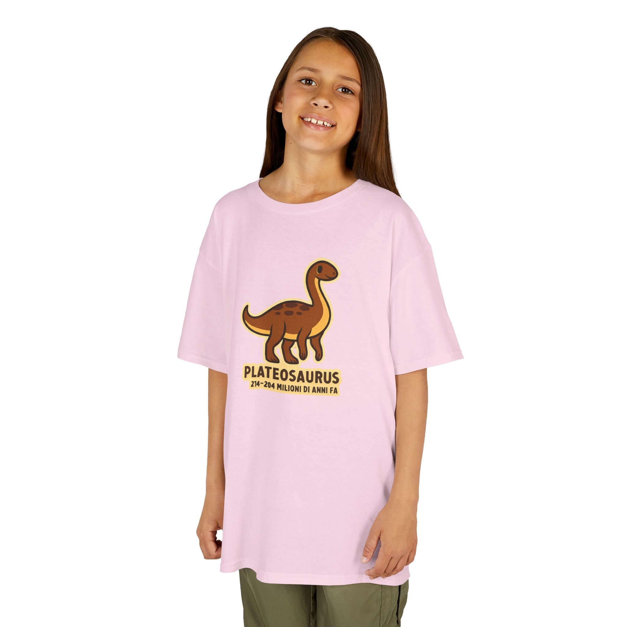 T-shirt Bambino Originale "Dino Plateosaurus" | Maglietta Cotone Morbido
