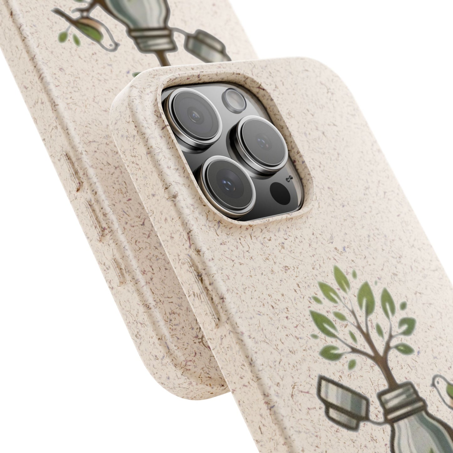 Cover Bio Originale "Rinascita Naturale" - Custodia MagSafe in Bambù & PLA