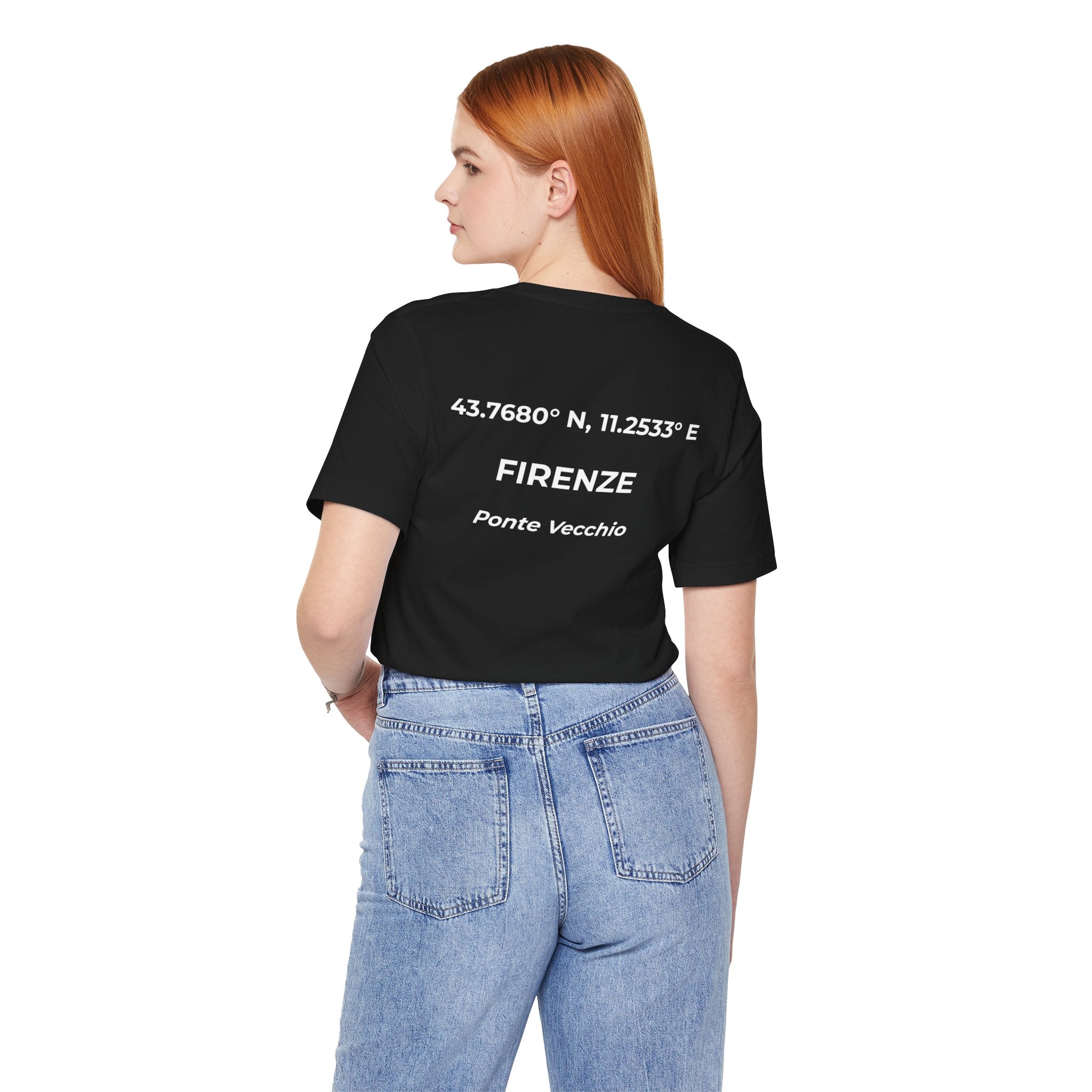 T-shirt Firenze Originale "RADICI" | Maglietta con Coordinate, Idea Regalo, Stile Urbano Uomo Donna