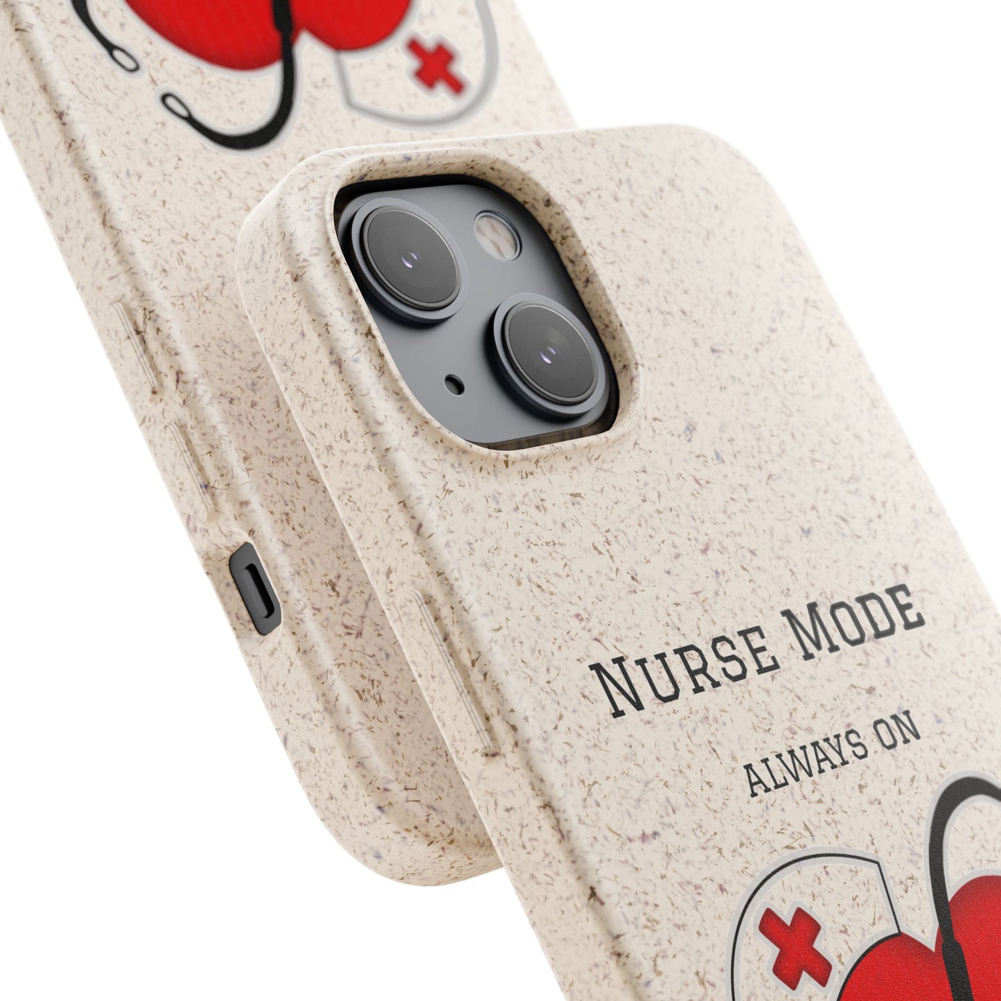 Cover Bio iPhone "Nurse Mode" (Always On) | Custodia Biodegradabile Infermiera & Dottoressa