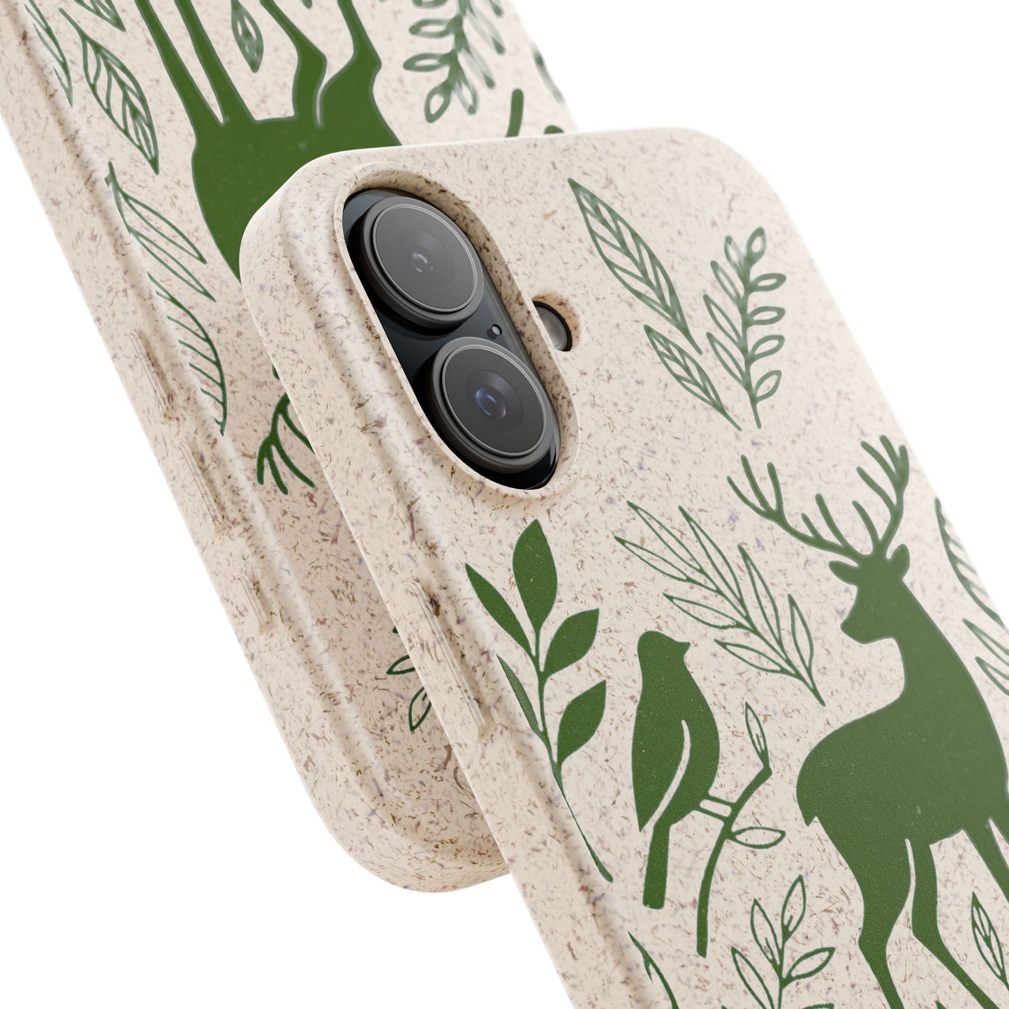 Cover Bio Originale "Animali del Bosco" - Custodia Eco in Bambù & PLA