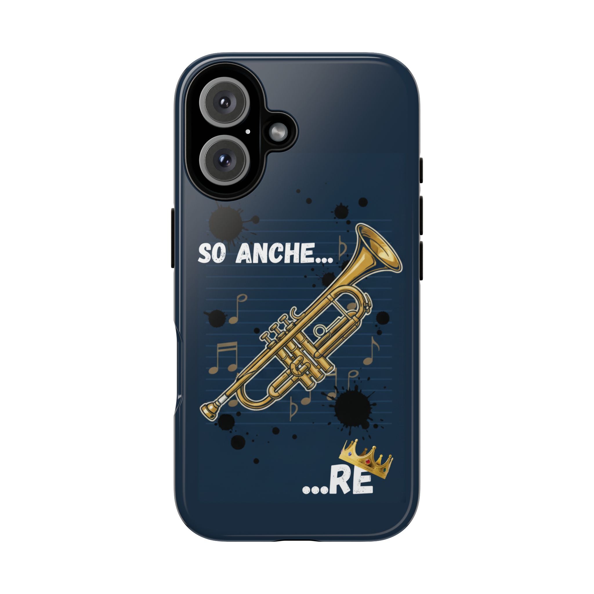 Cover Telefono rigida  Musicista Originale "So Anche... RE" Idea regalo musicisti ironici