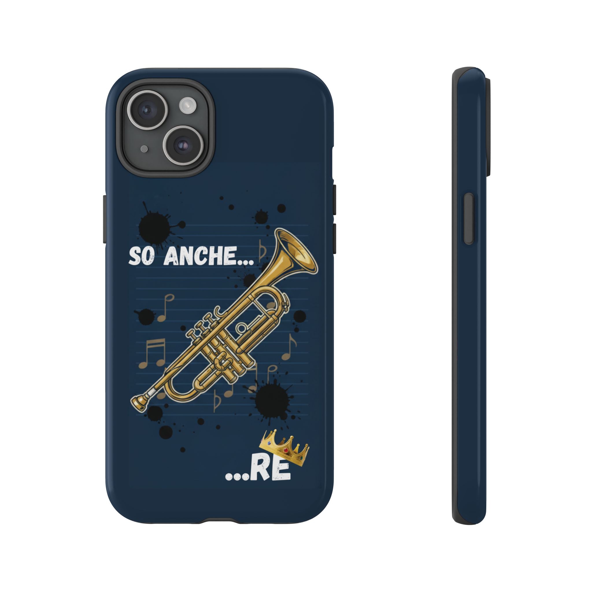 Cover Telefono rigida  Musicista Originale "So Anche... RE" Idea regalo musicisti ironici