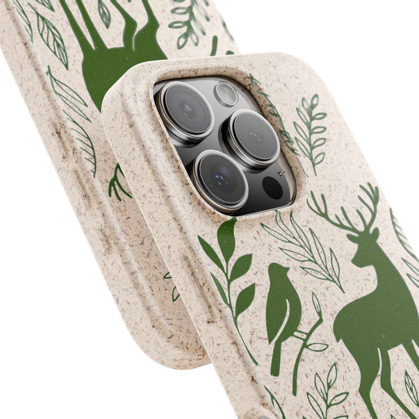 Cover Bio Originale "Animali del Bosco" - Custodia Eco in Bambù & PLA