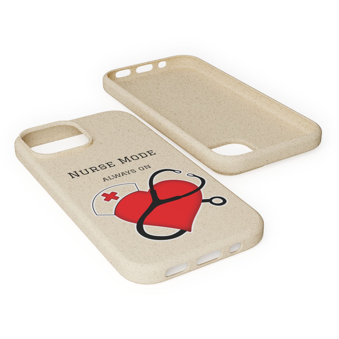 Cover Bio iPhone "Nurse Mode" (Always On) | Custodia Biodegradabile Infermiera & Dottoressa
