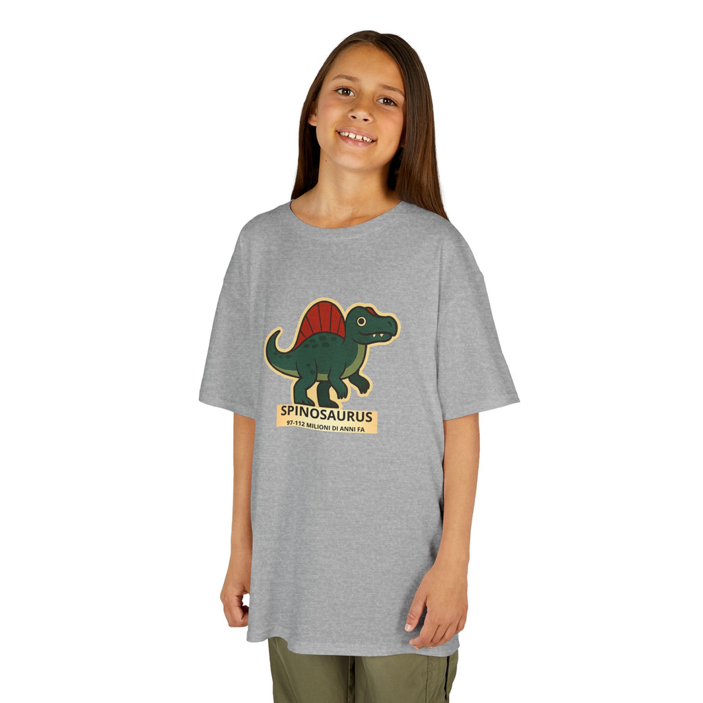 T-shirt Bambino Originale "Dino Spinosaurus" | Maglietta Cotone Morbido