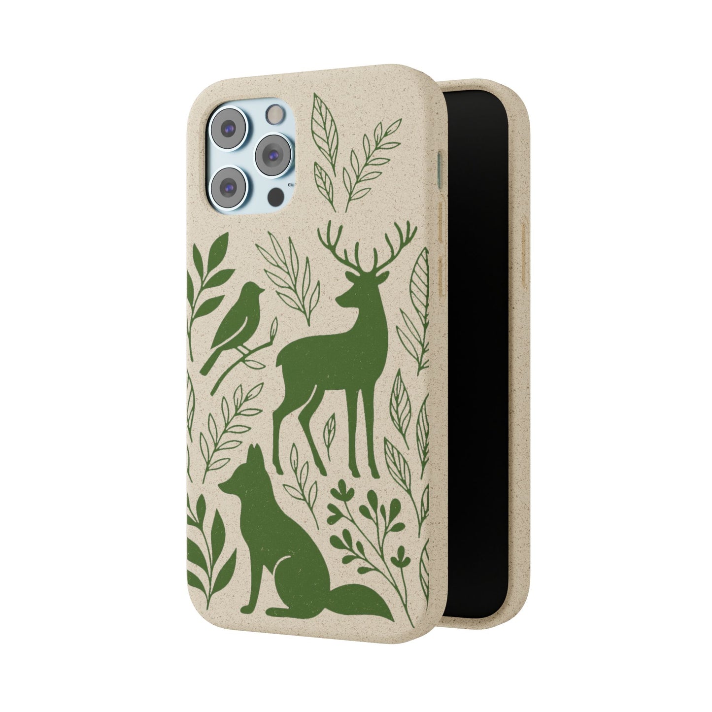 Cover Bio Originale "Animali del Bosco" - Custodia Eco in Bambù & PLA