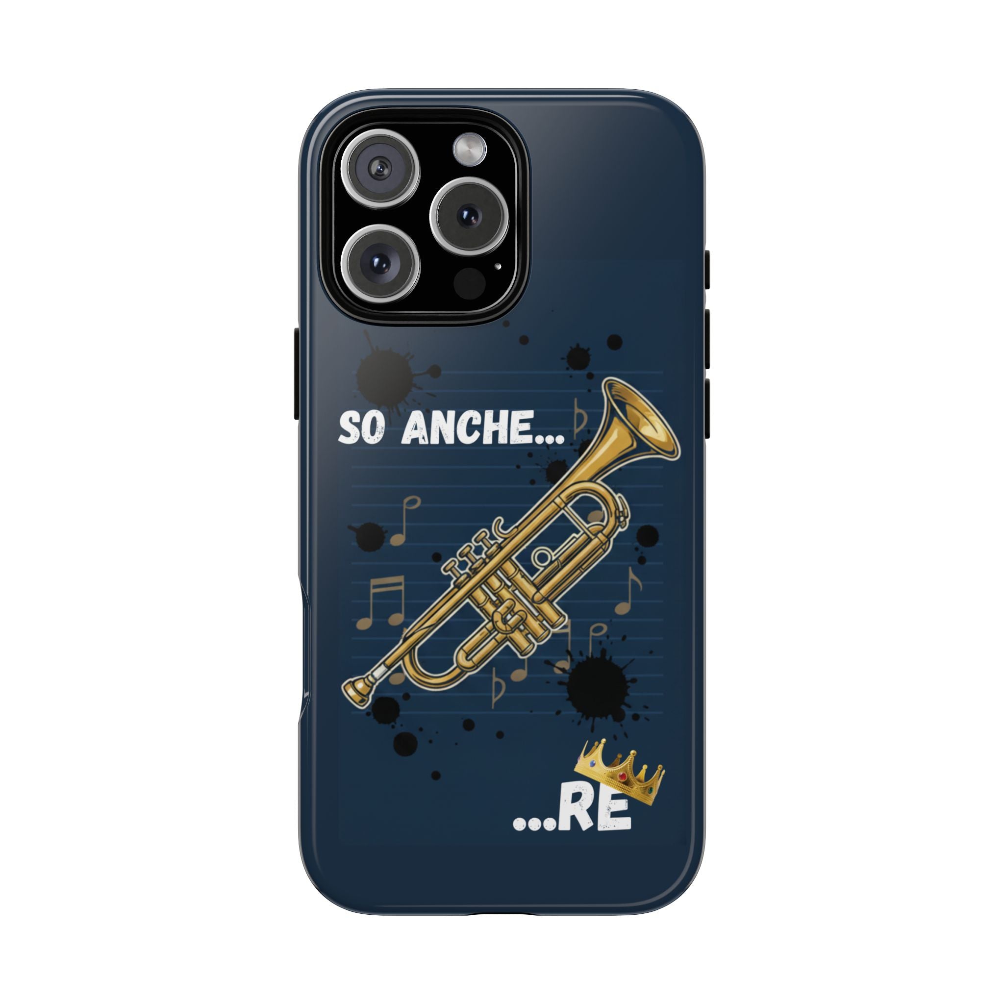 Cover Telefono rigida  Musicista Originale "So Anche... RE" Idea regalo musicisti ironici