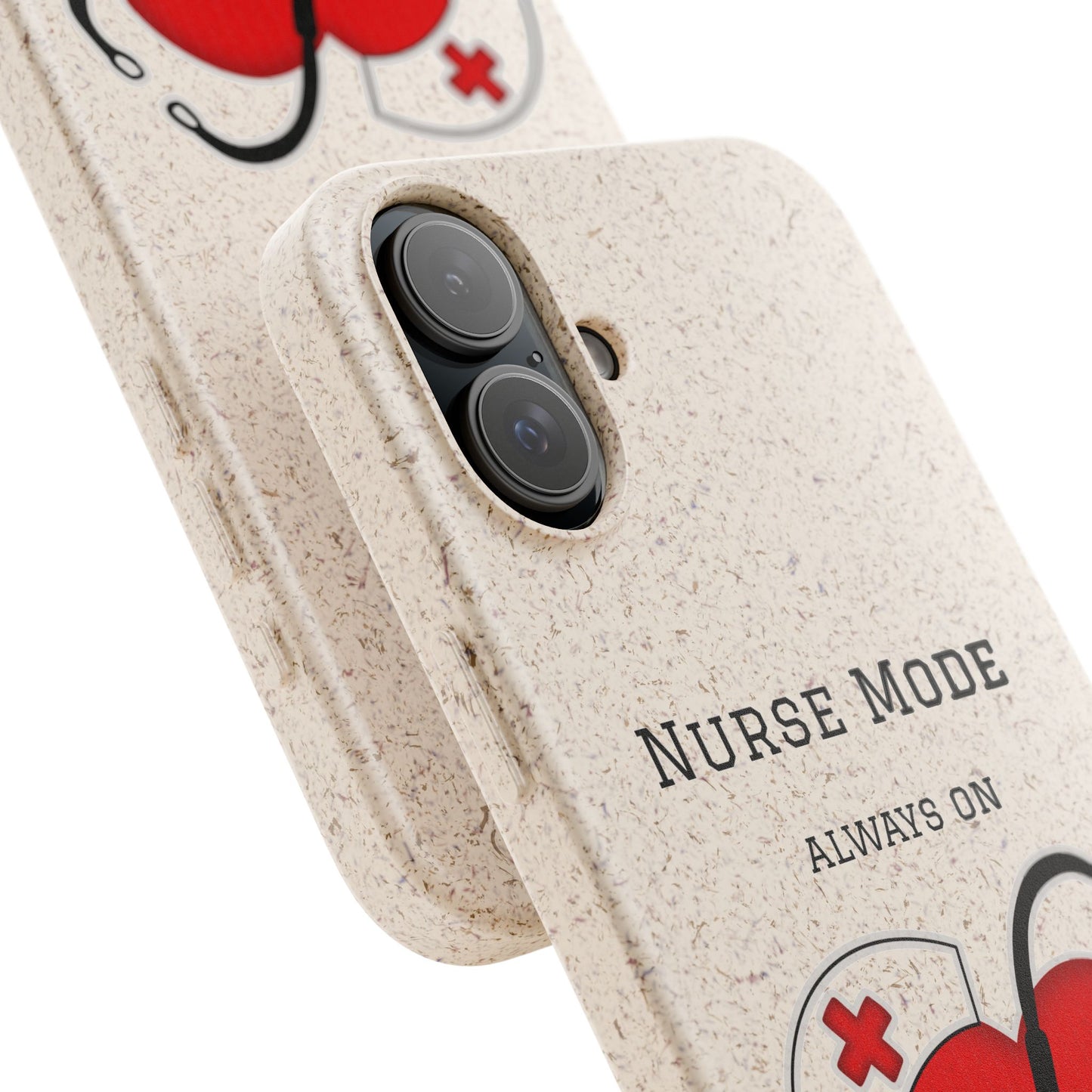 Cover Bio iPhone "Nurse Mode" (Always On) | Custodia Biodegradabile Infermiera & Dottoressa