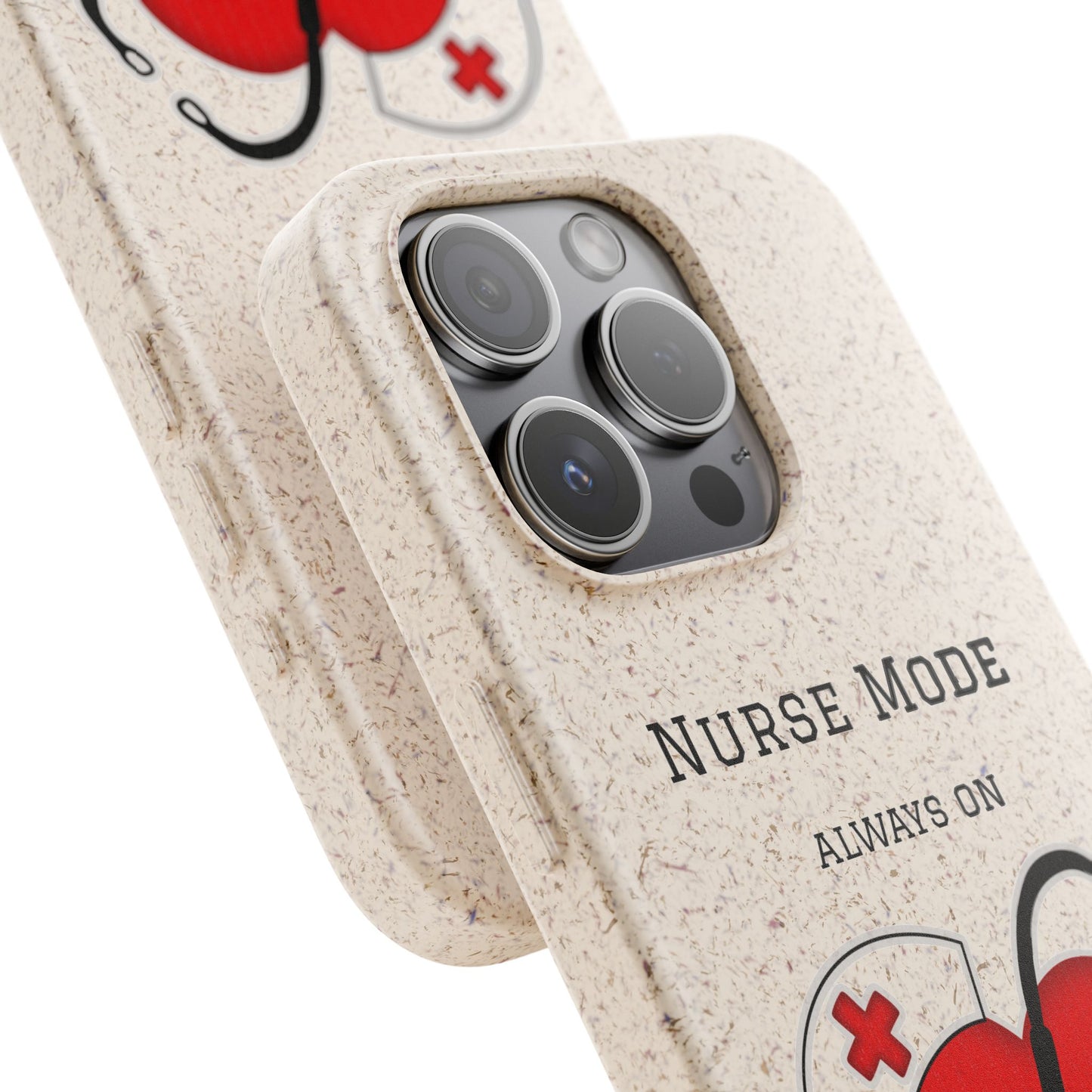Cover Bio iPhone "Nurse Mode" (Always On) | Custodia Biodegradabile Infermiera & Dottoressa